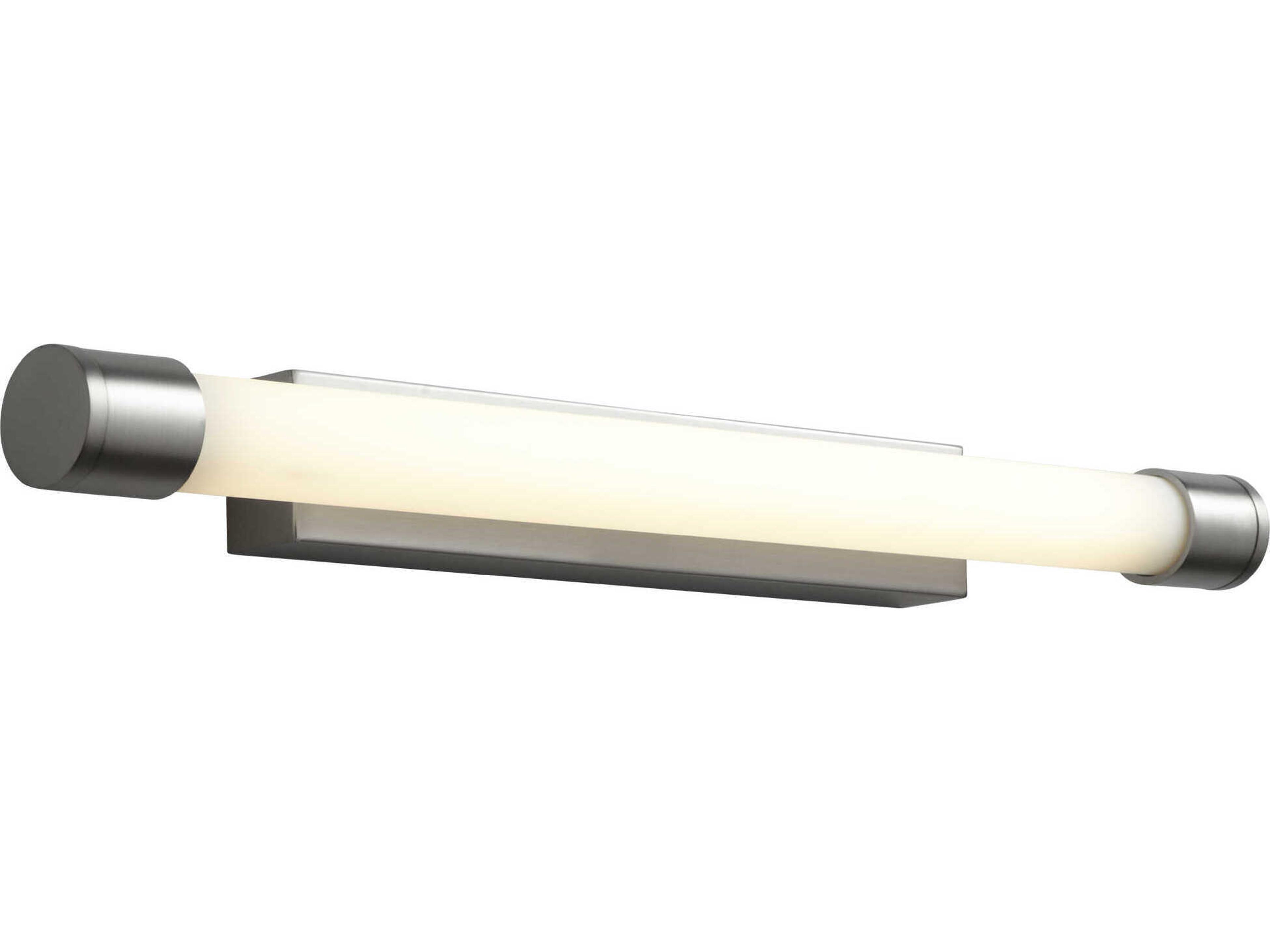 Oxygen by Quorum Zenith-II 1-Light Satin Nickel Vanity Light