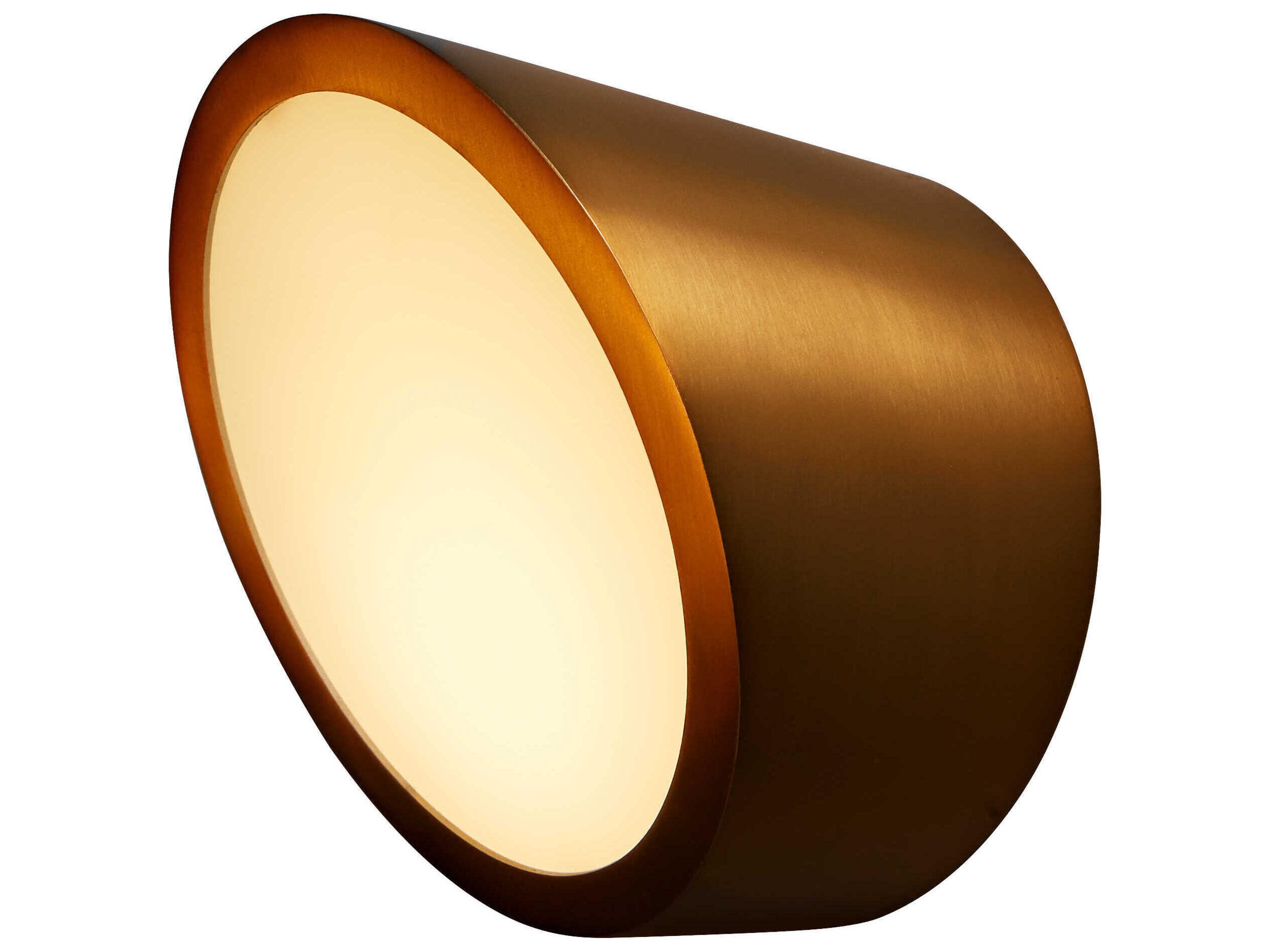 Oxygen by Quorum Zeepers 1-Light Aged Brass Wall Sconce