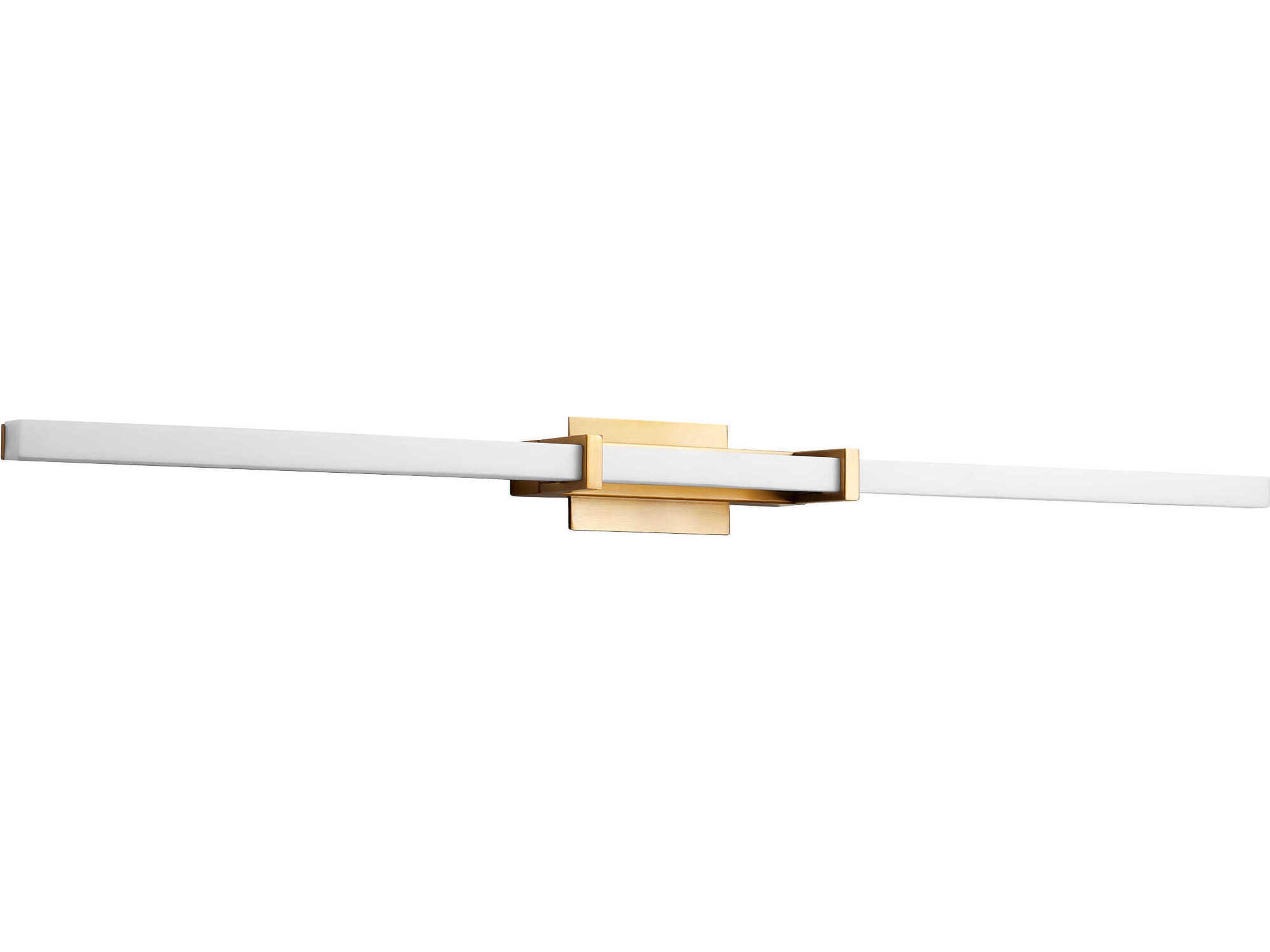 Oxygen by Quorum Wand 1-Light Aged Brass Vanity Light