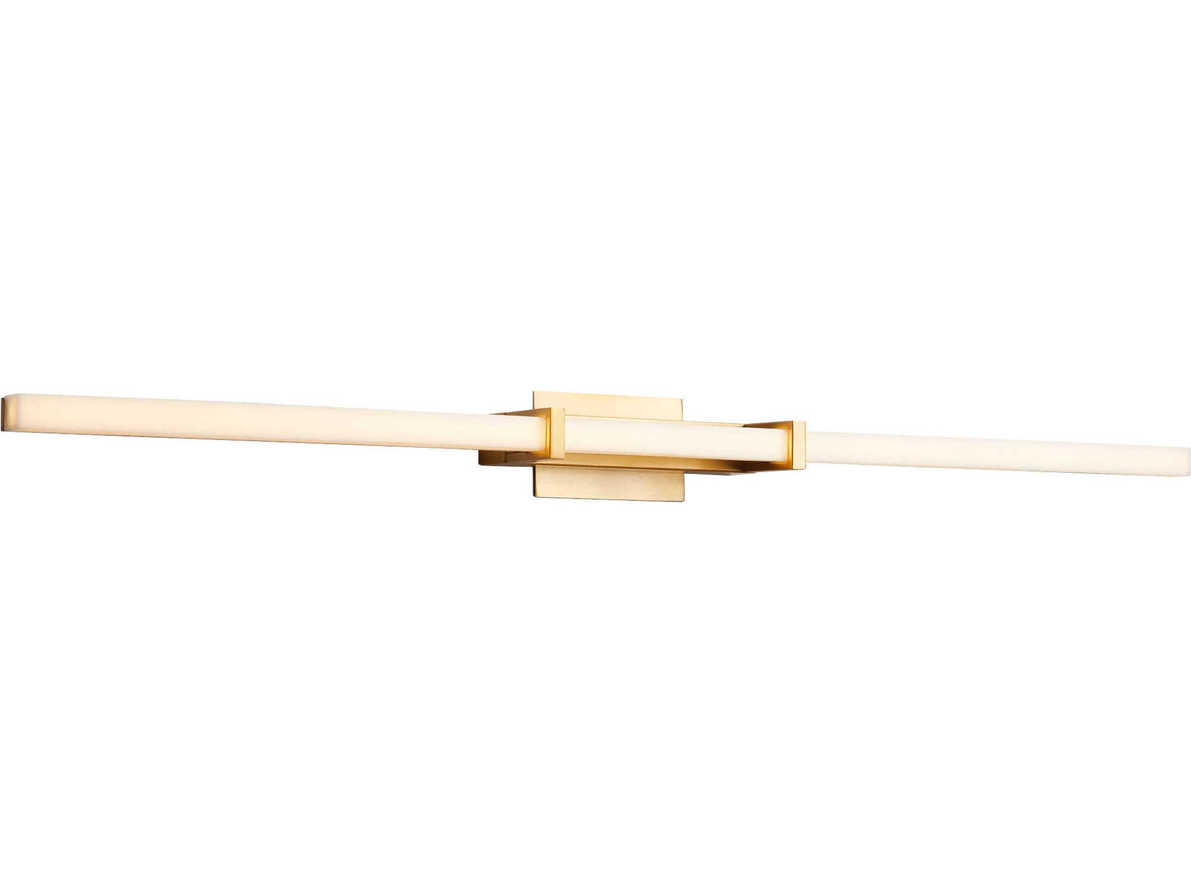 Oxygen by Quorum Wand 1-Light Aged Brass Vanity Light