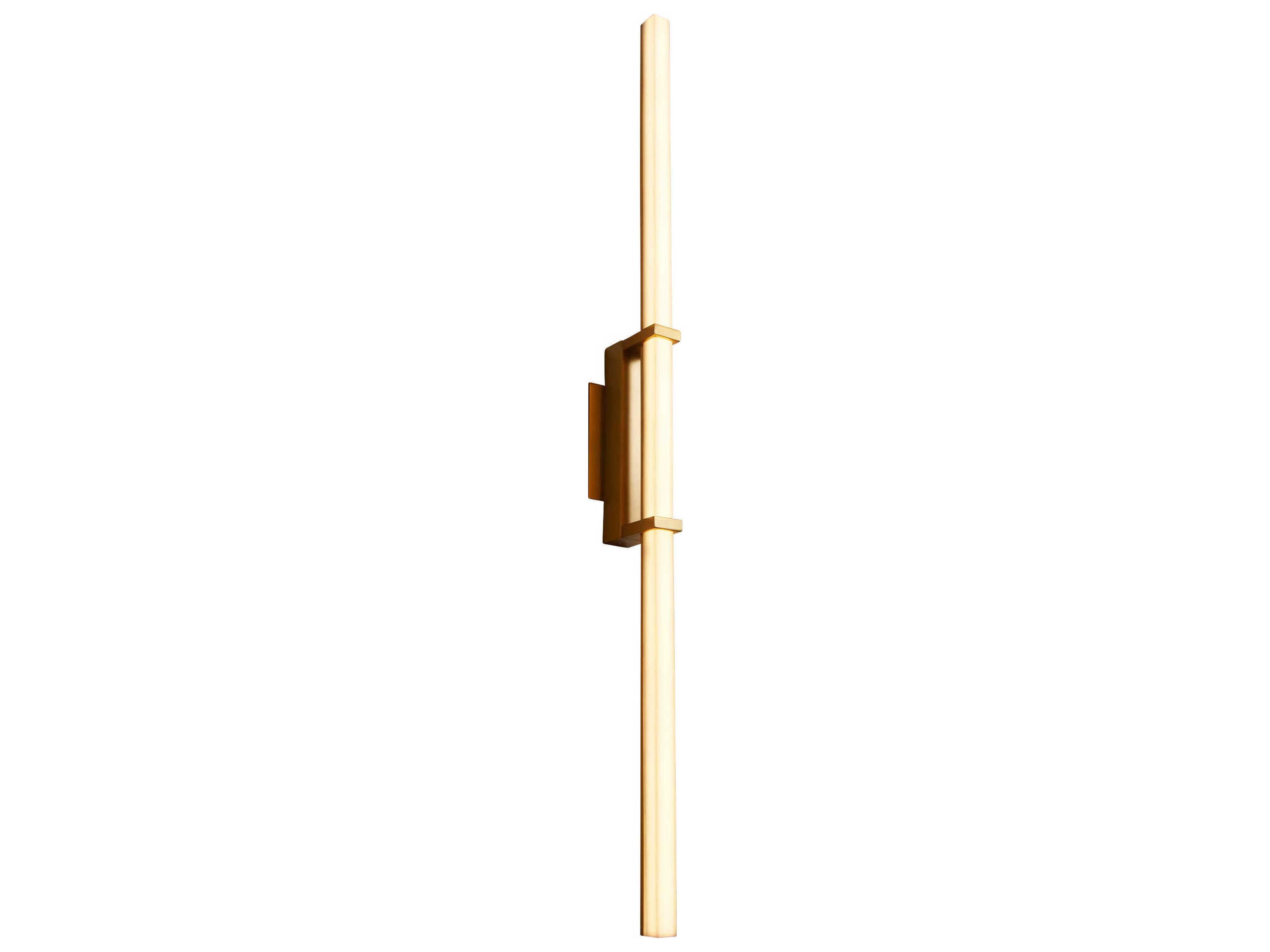 Oxygen by Quorum Wand 1-Light Aged Brass Vanity Light