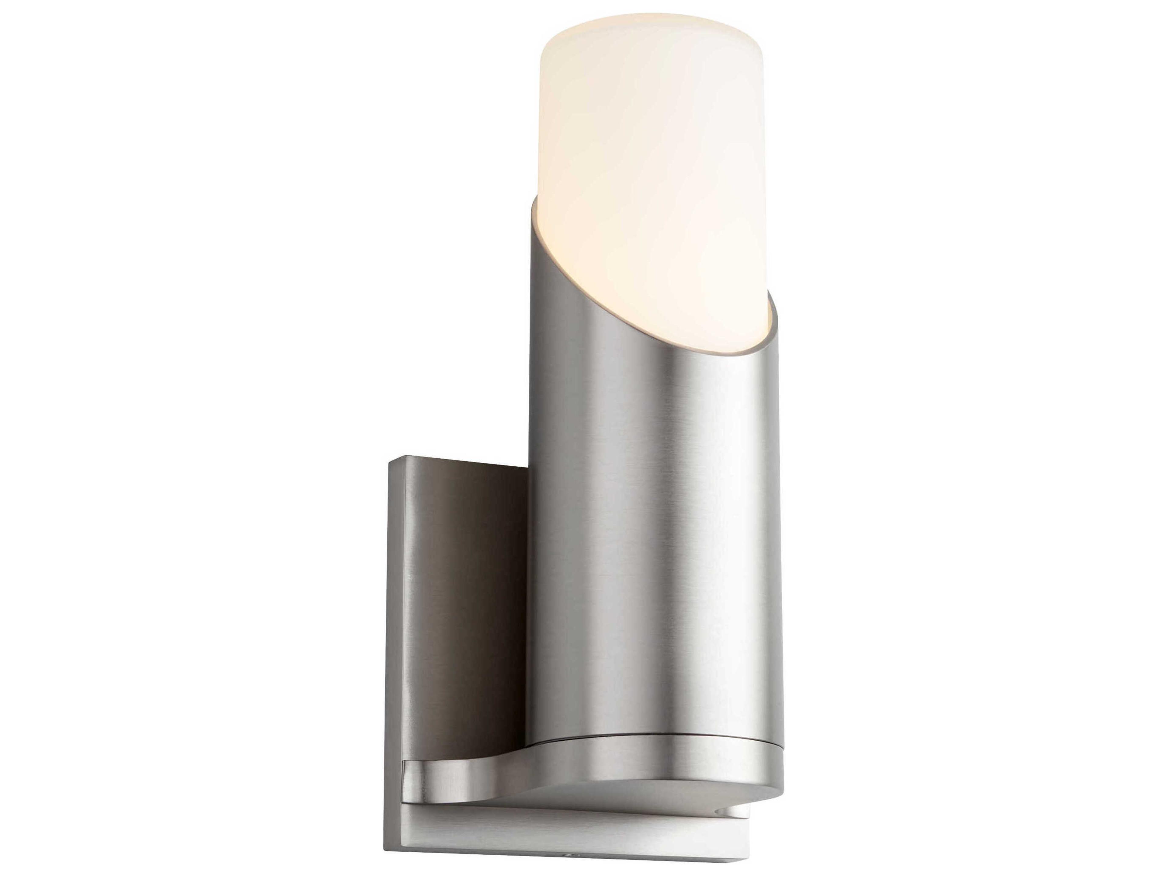 Oxygen by Quorum Ellipse 1-Light Satin Nickel Wall Sconce