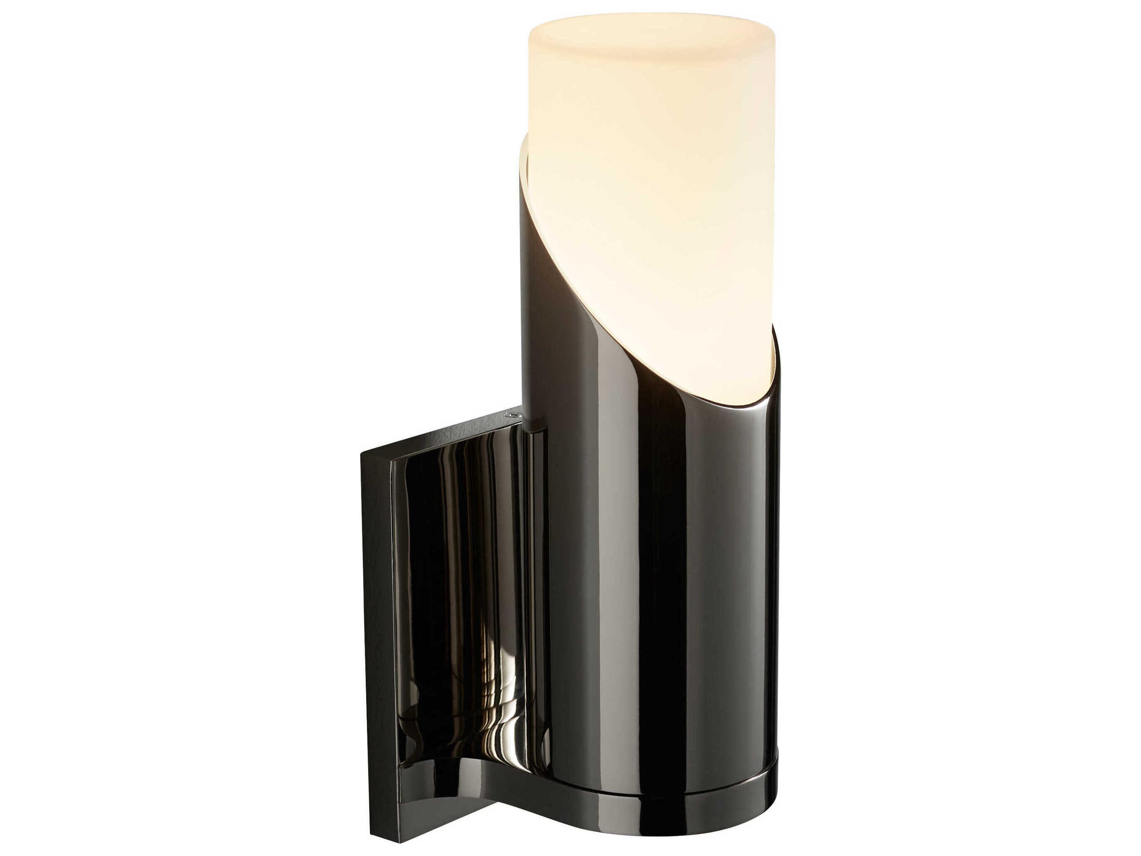 Oxygen by Quorum Ellipse 1-Light Polished Nickel Wall Sconce