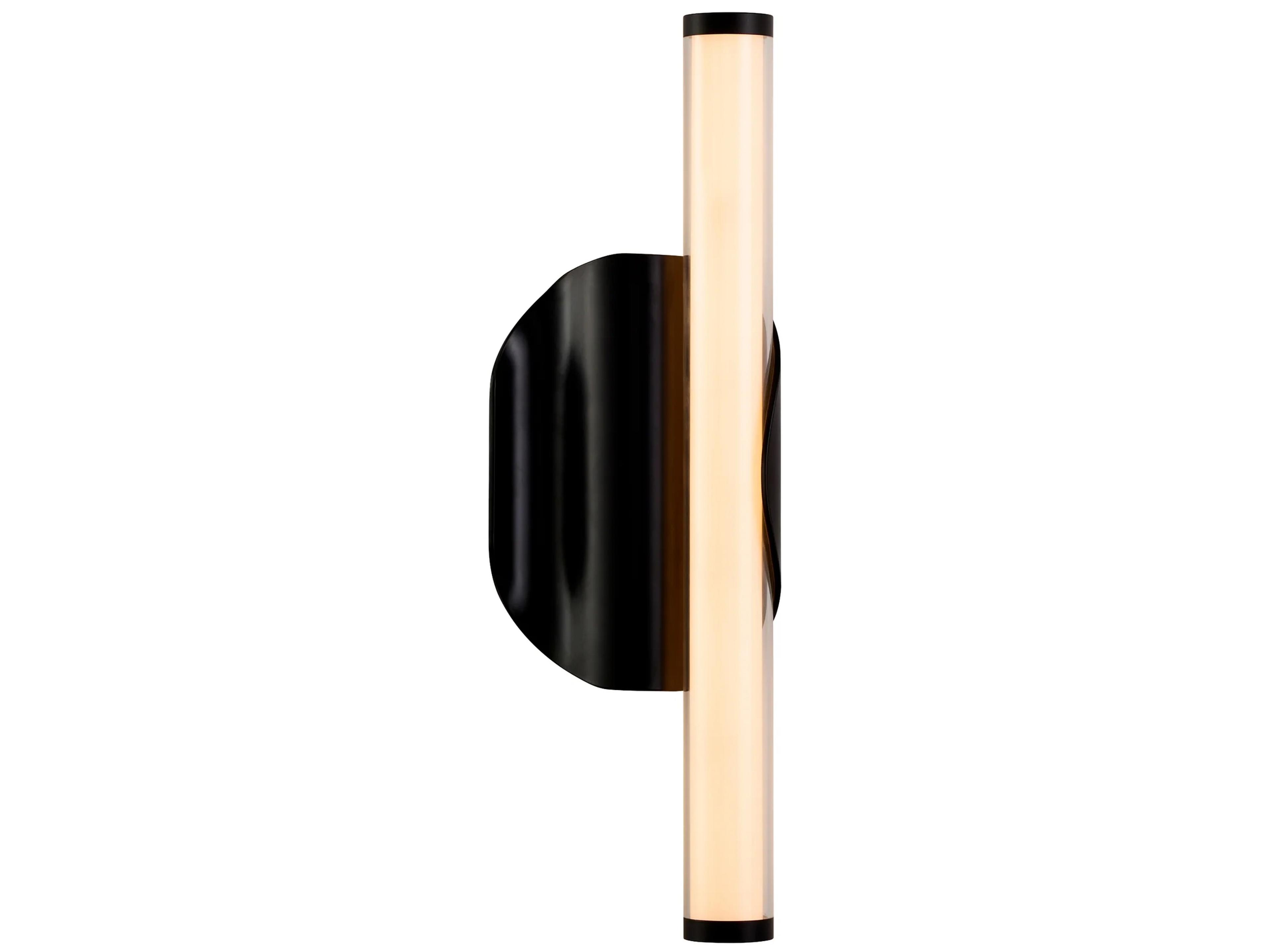 Oxygen by Quorum Ola 1-Light Black Wall Sconce