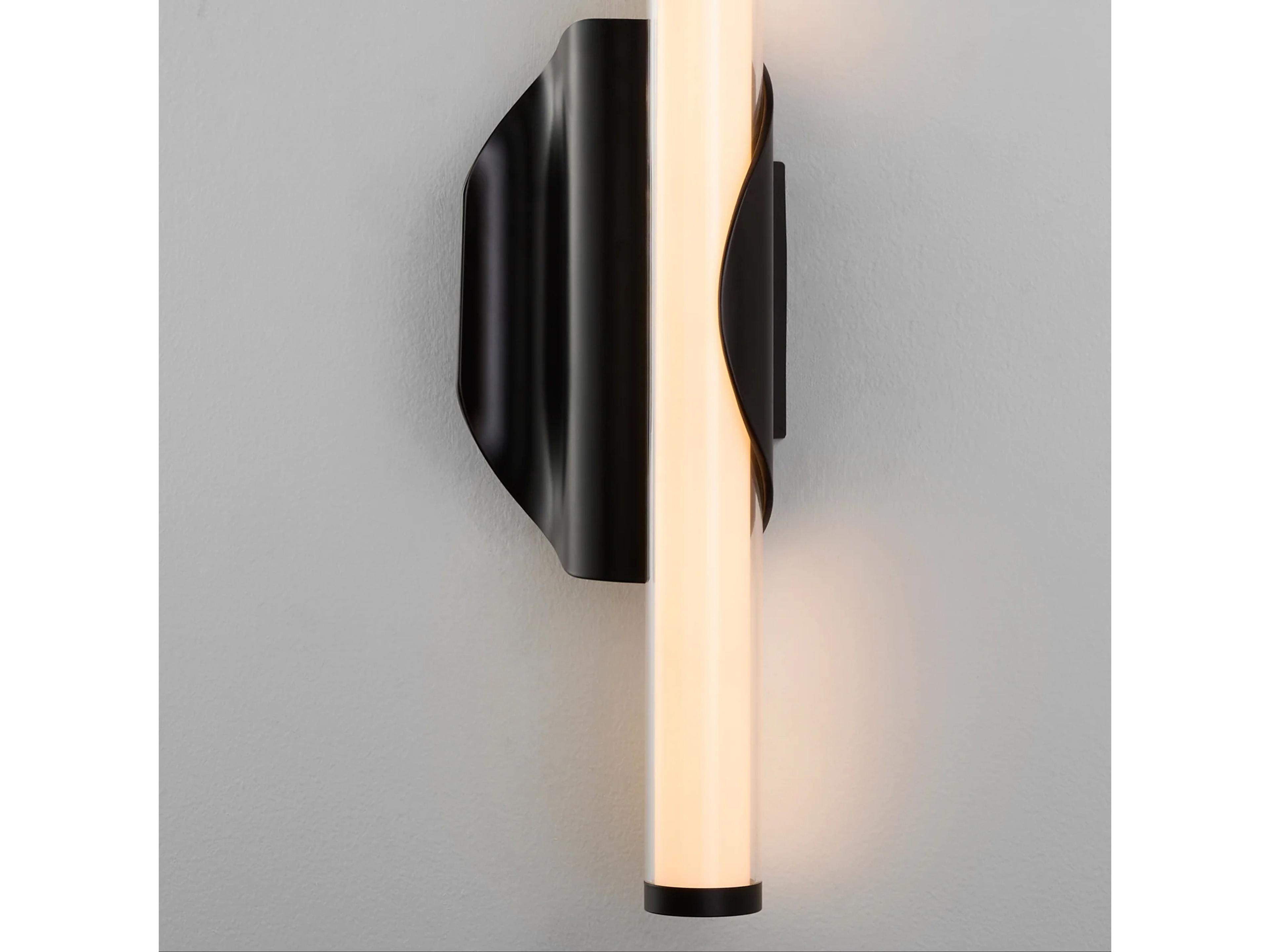 Oxygen by Quorum Ola 1-Light Black Wall Sconce