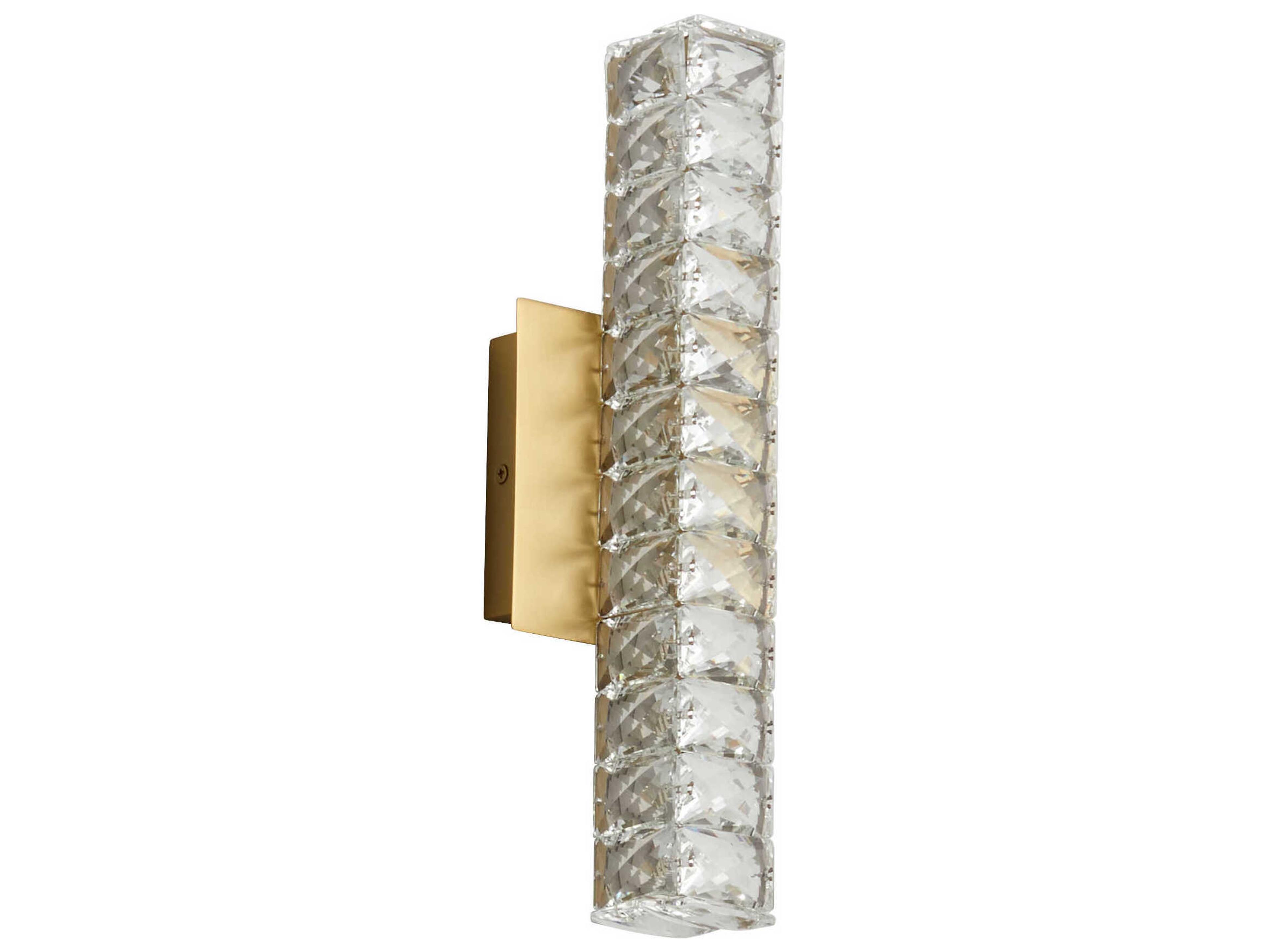 Oxygen by Quorum Elan 1-Light Aged Brass Wall Sconce