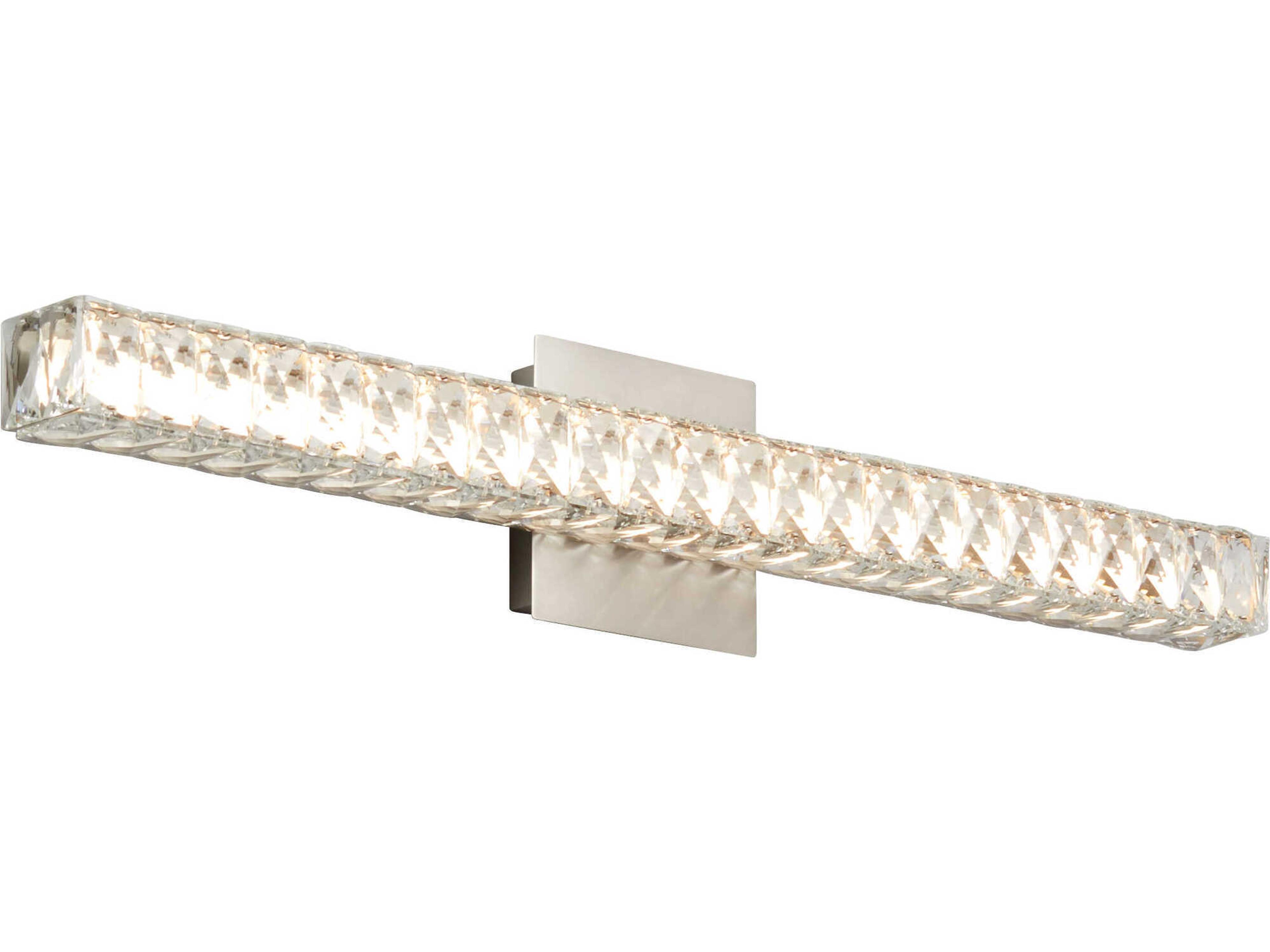 Oxygen by Quorum Elan 2-Light Satin Nickel Vanity Light