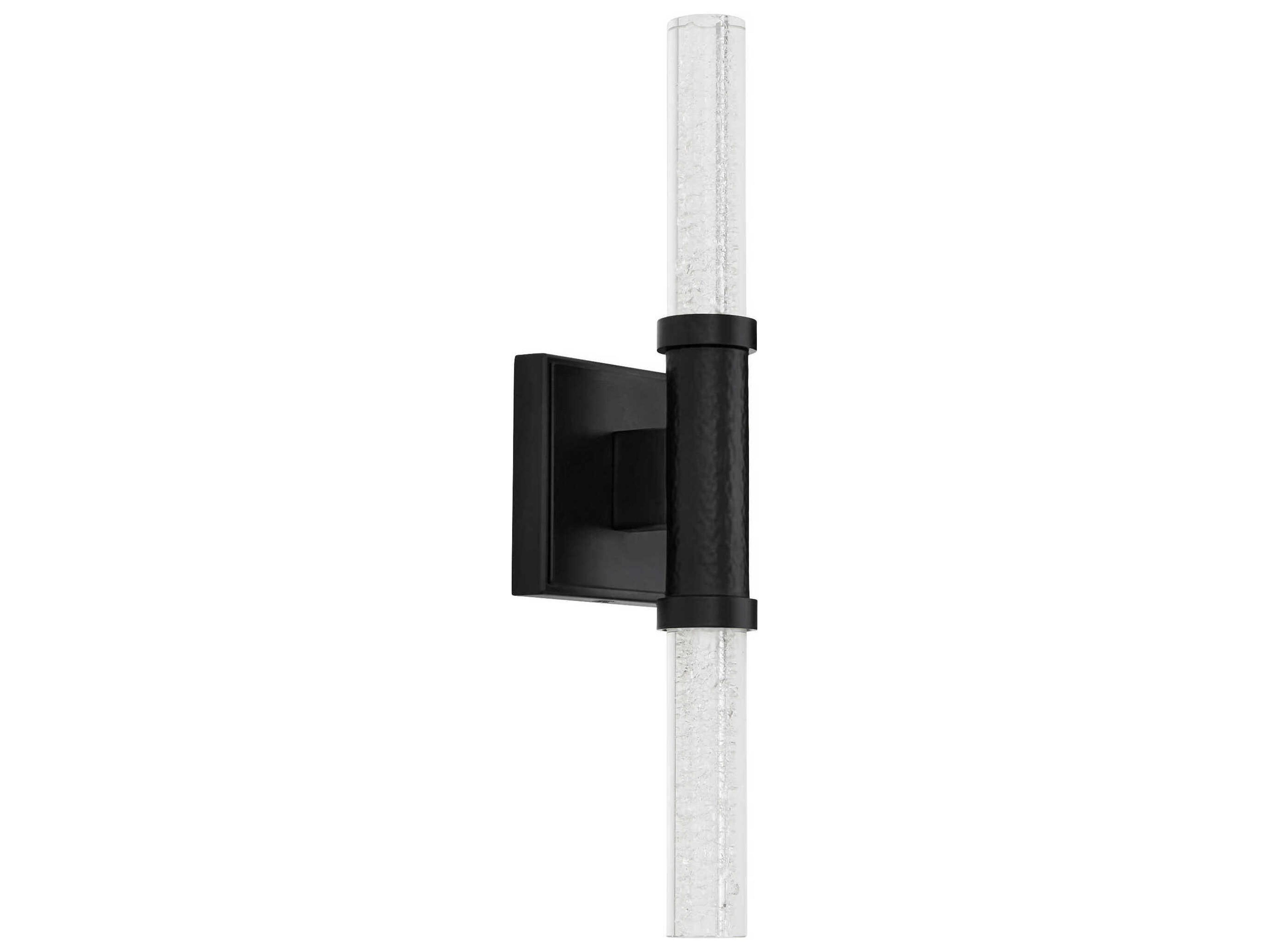 Monet 2-Light Black Wall Sconce