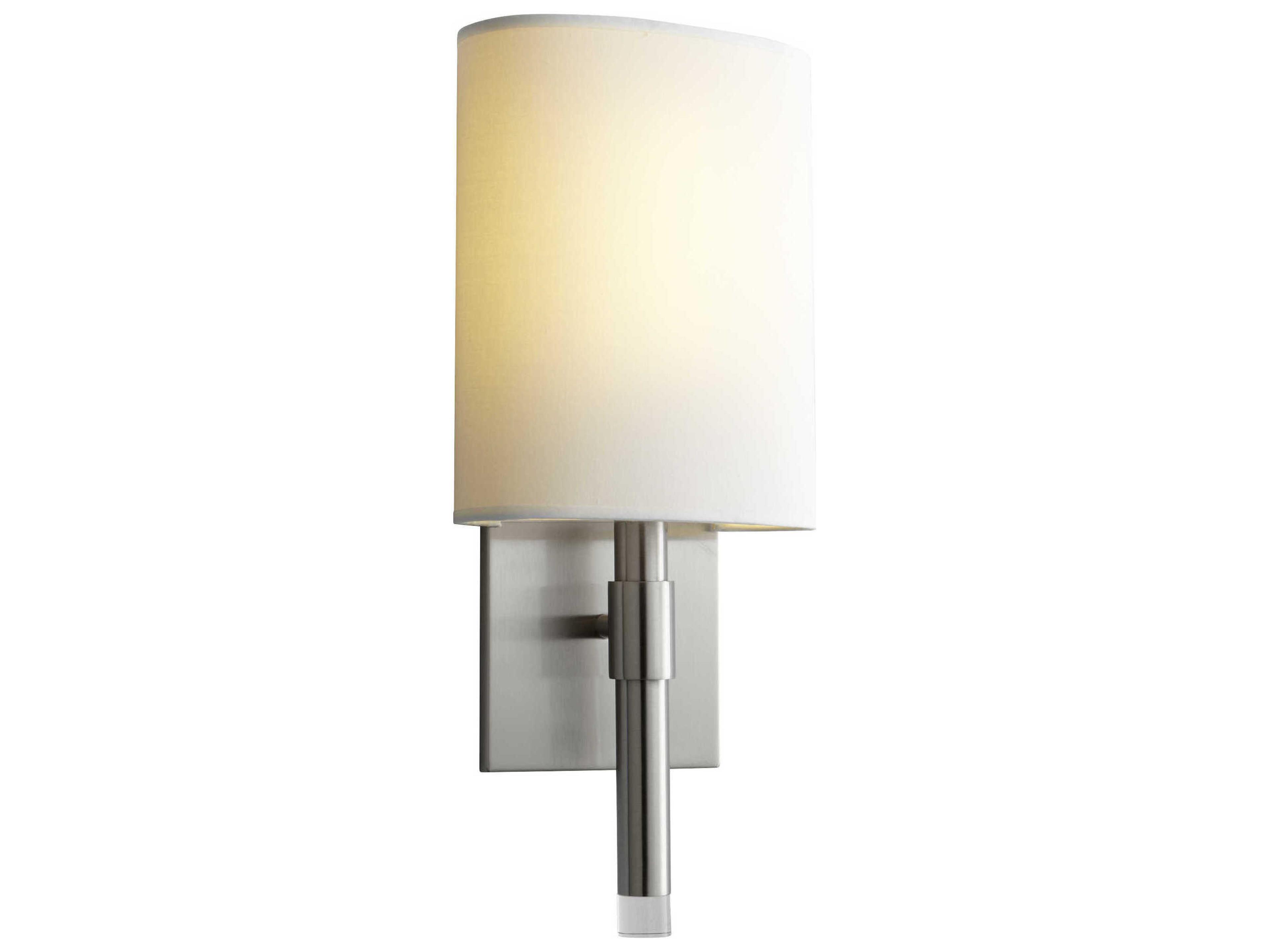 Oxygen by Quorum Beacon 1-Light Satin Nickel Wall Sconce
