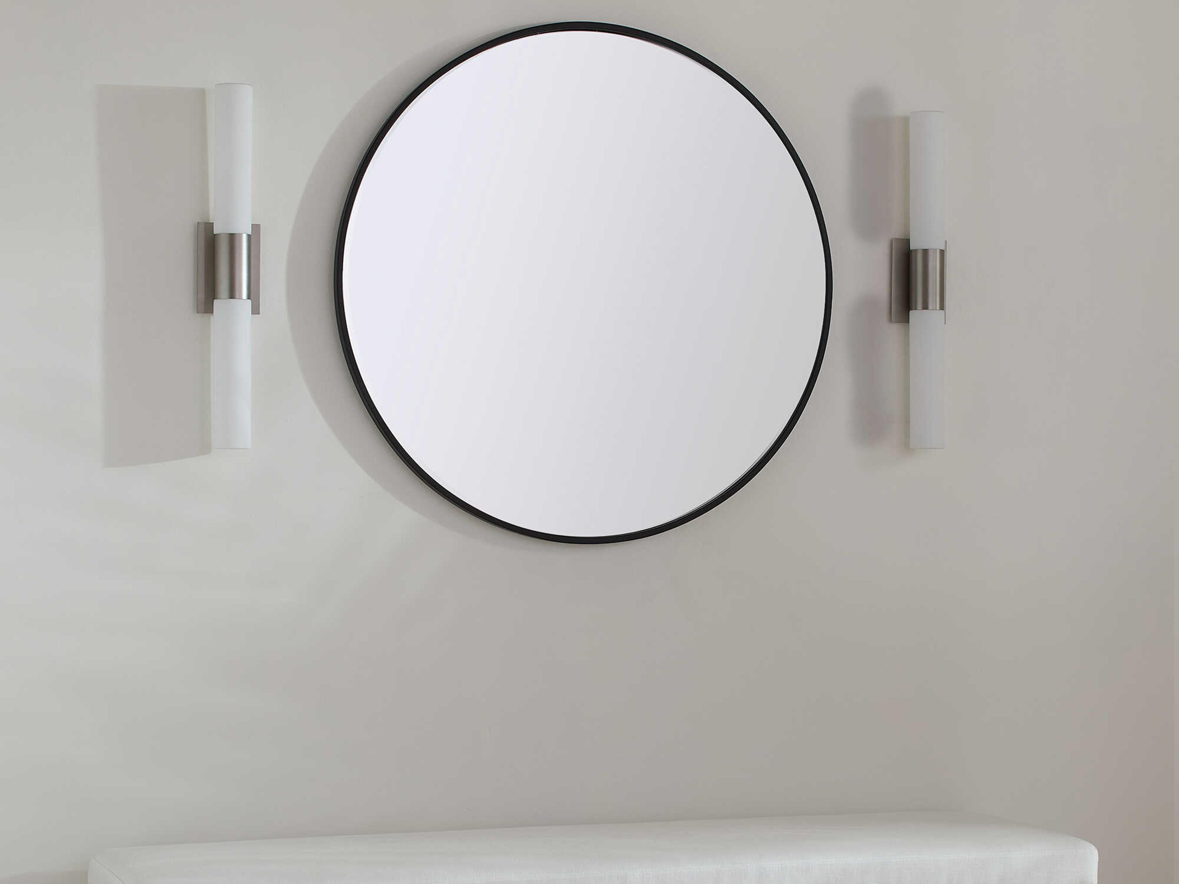 Oxygen by Quorum Magneta 2-Light Satin Nickel Vanity Light