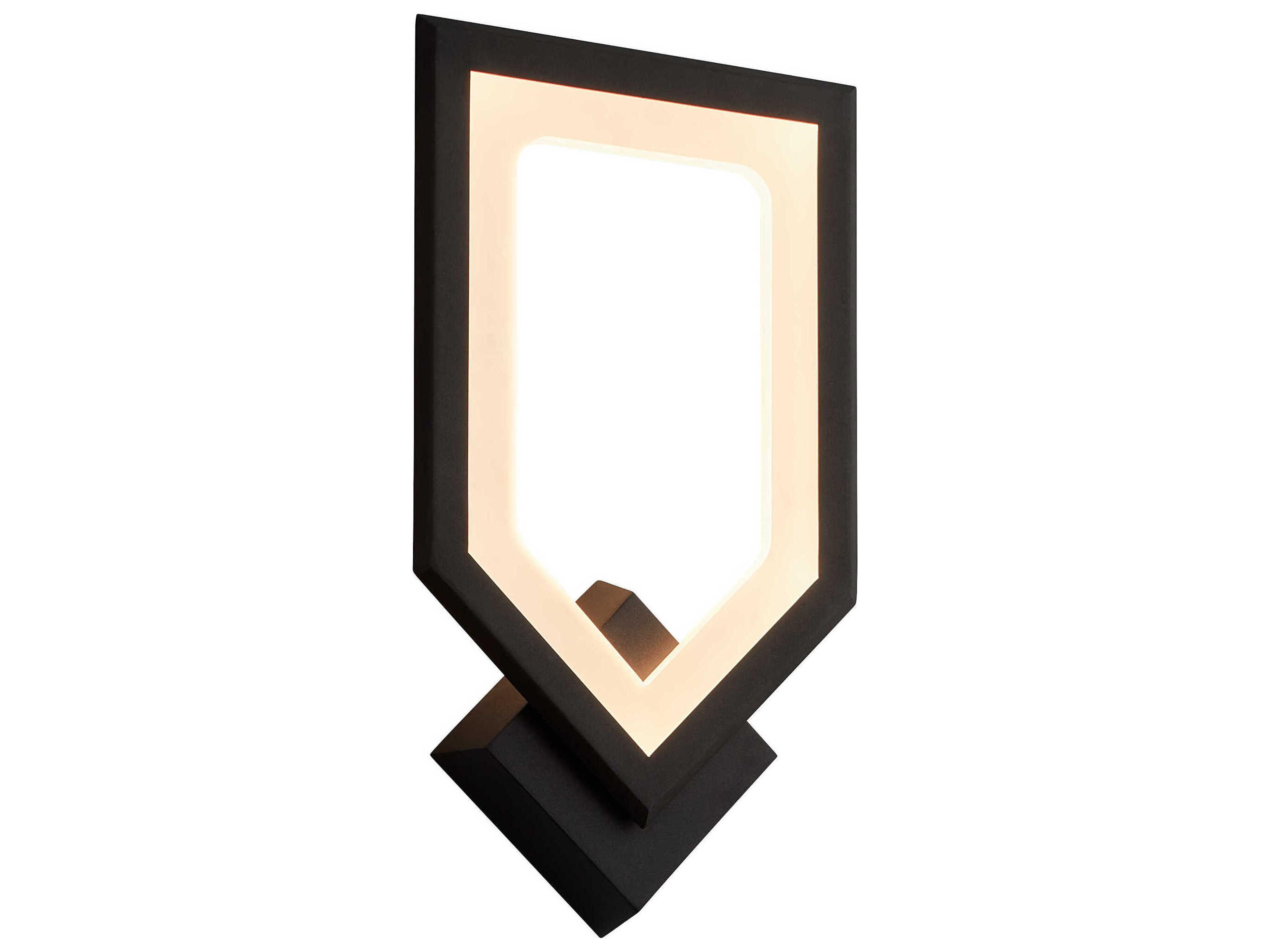 Oxygen by Quorum Aegis 1-Light Black Wall Sconce