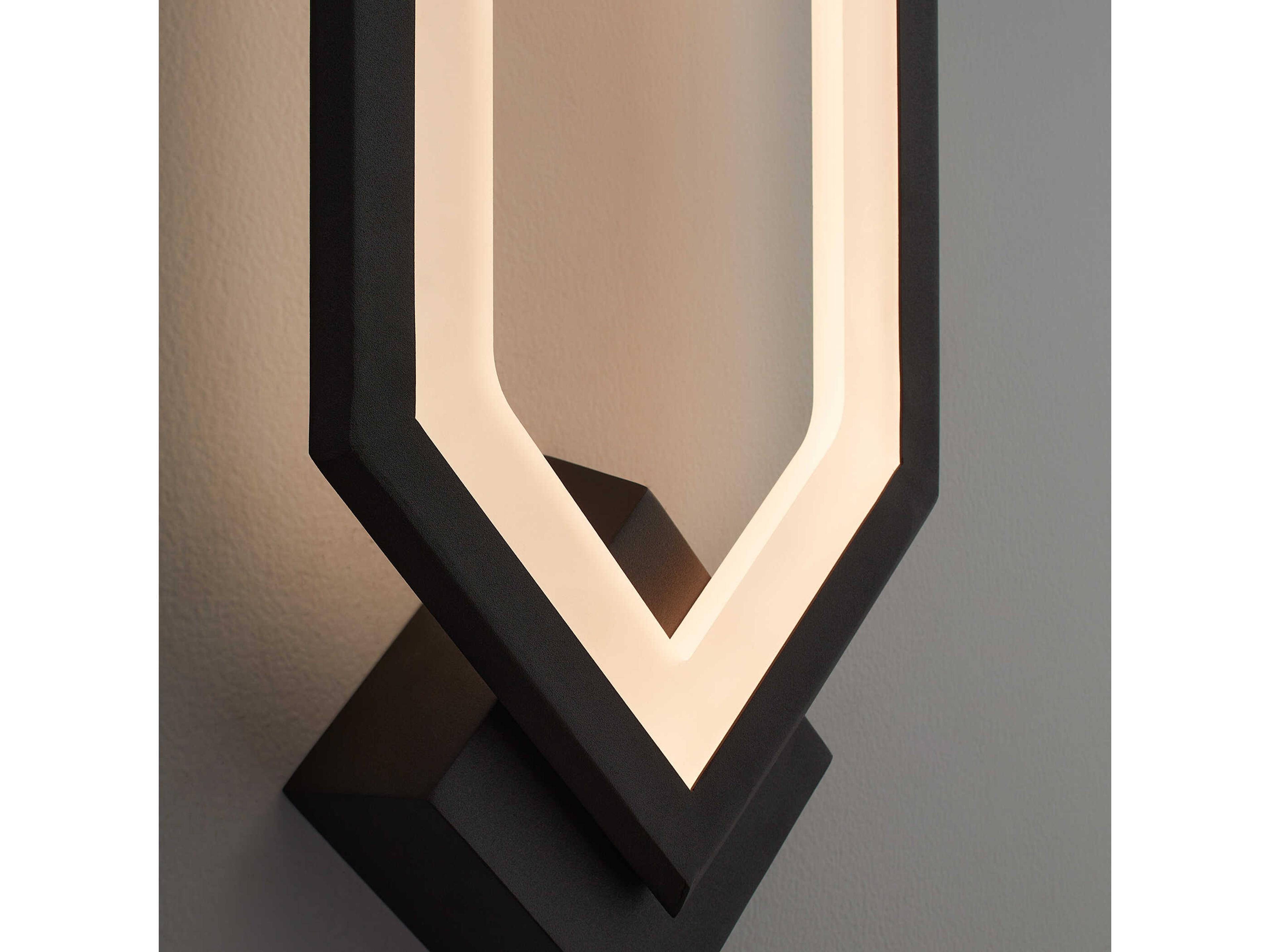Oxygen by Quorum Aegis 1-Light Black Wall Sconce