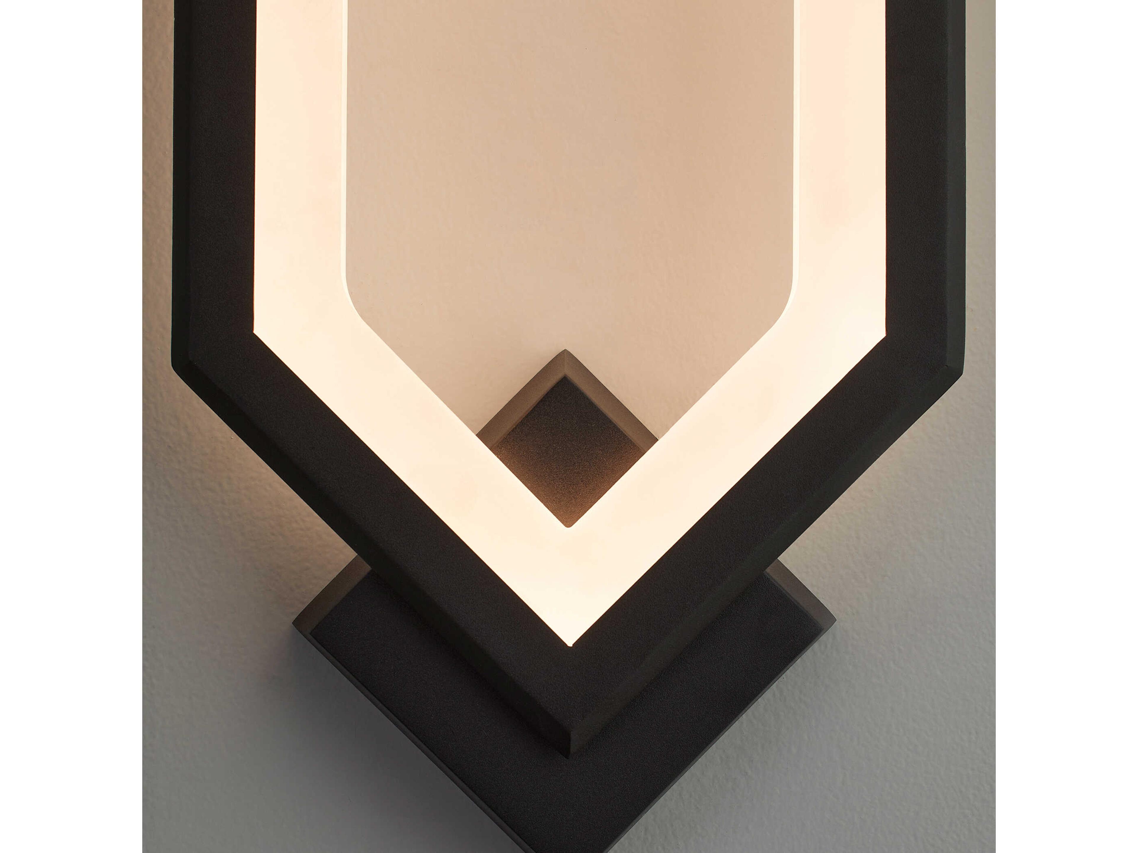 Oxygen by Quorum Aegis 1-Light Black Wall Sconce