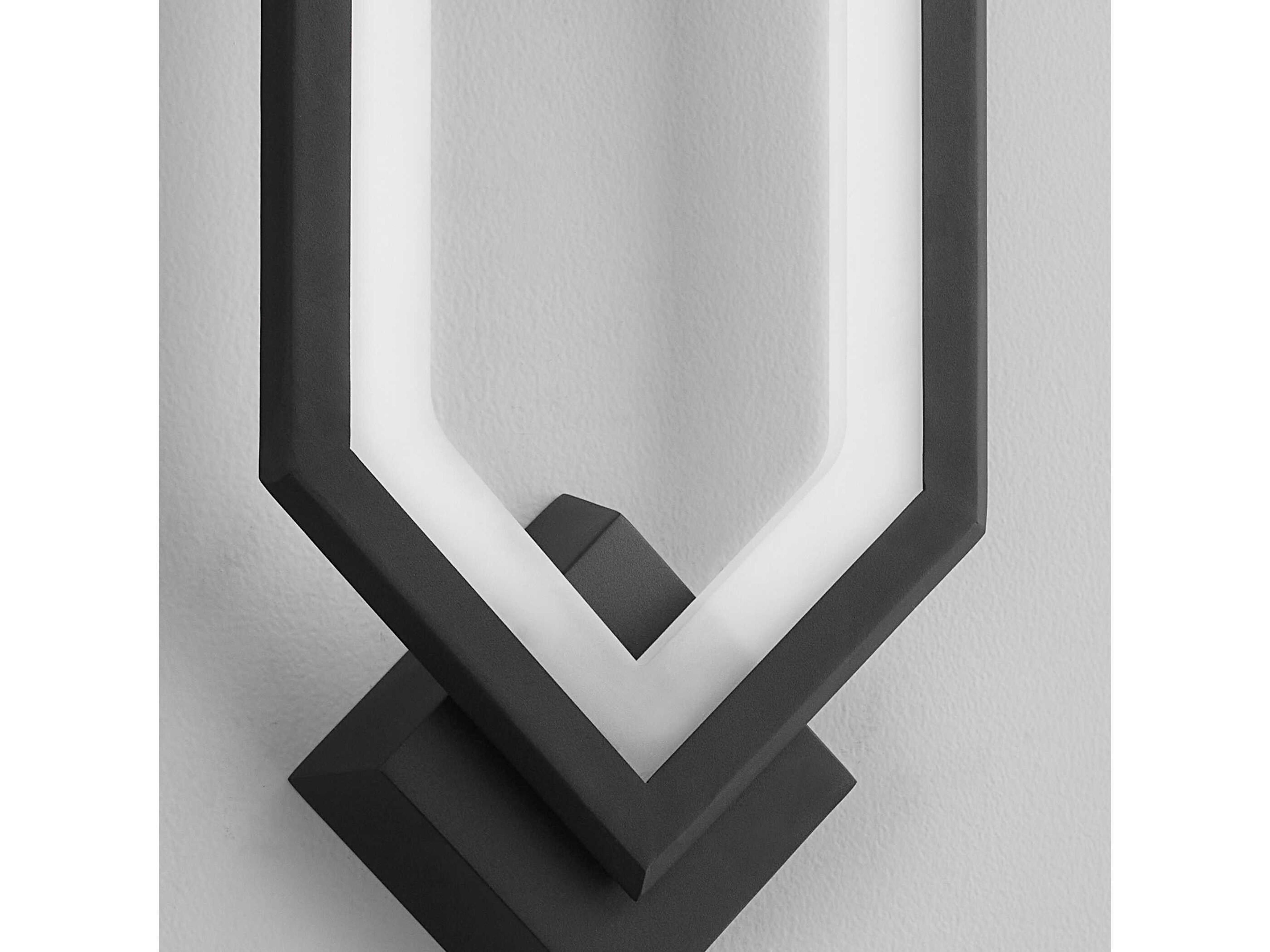 Oxygen by Quorum Aegis 1-Light Black Wall Sconce