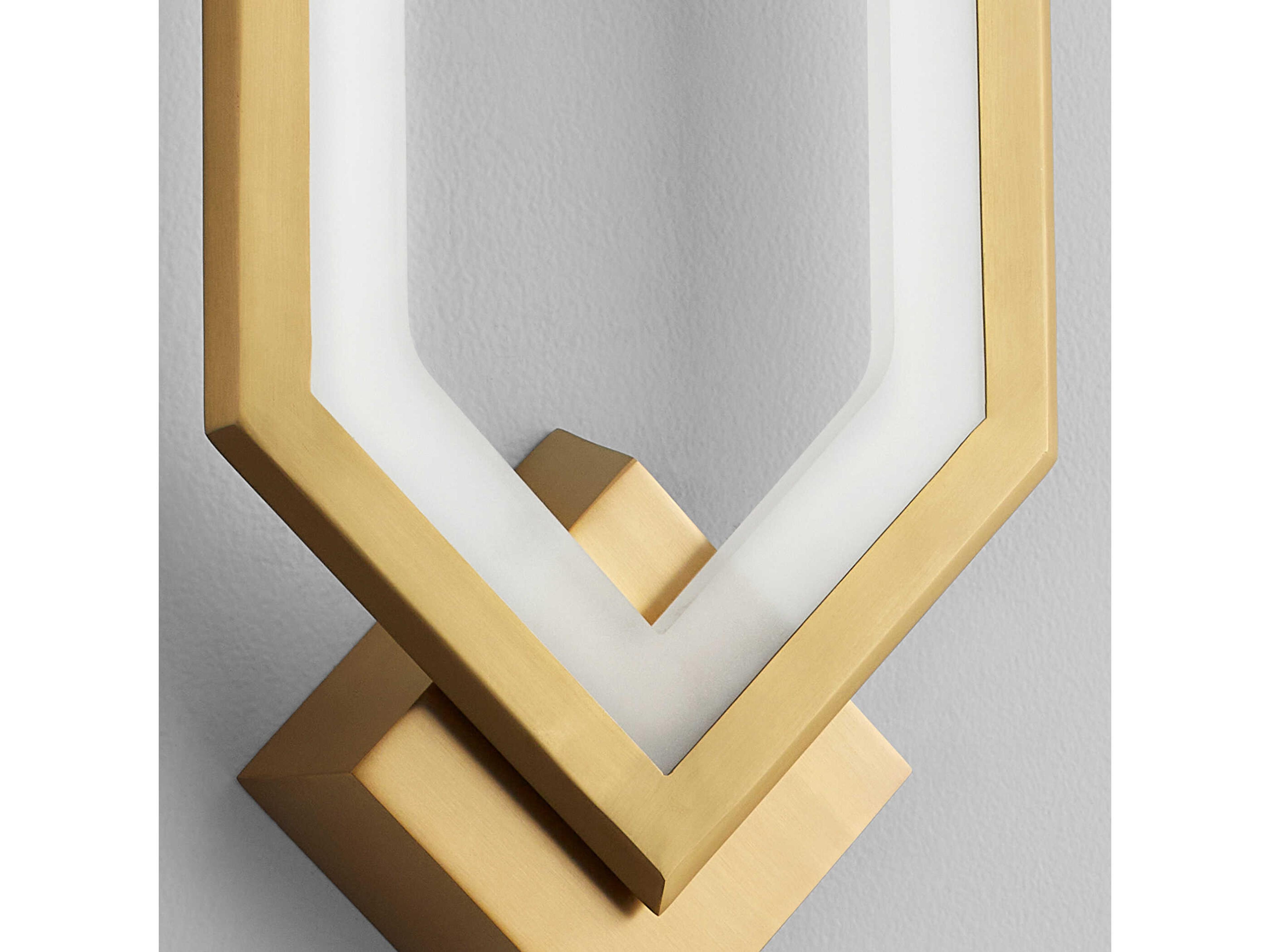 Oxygen by Quorum Aegis 1-Light Aged Brass Wall Sconce