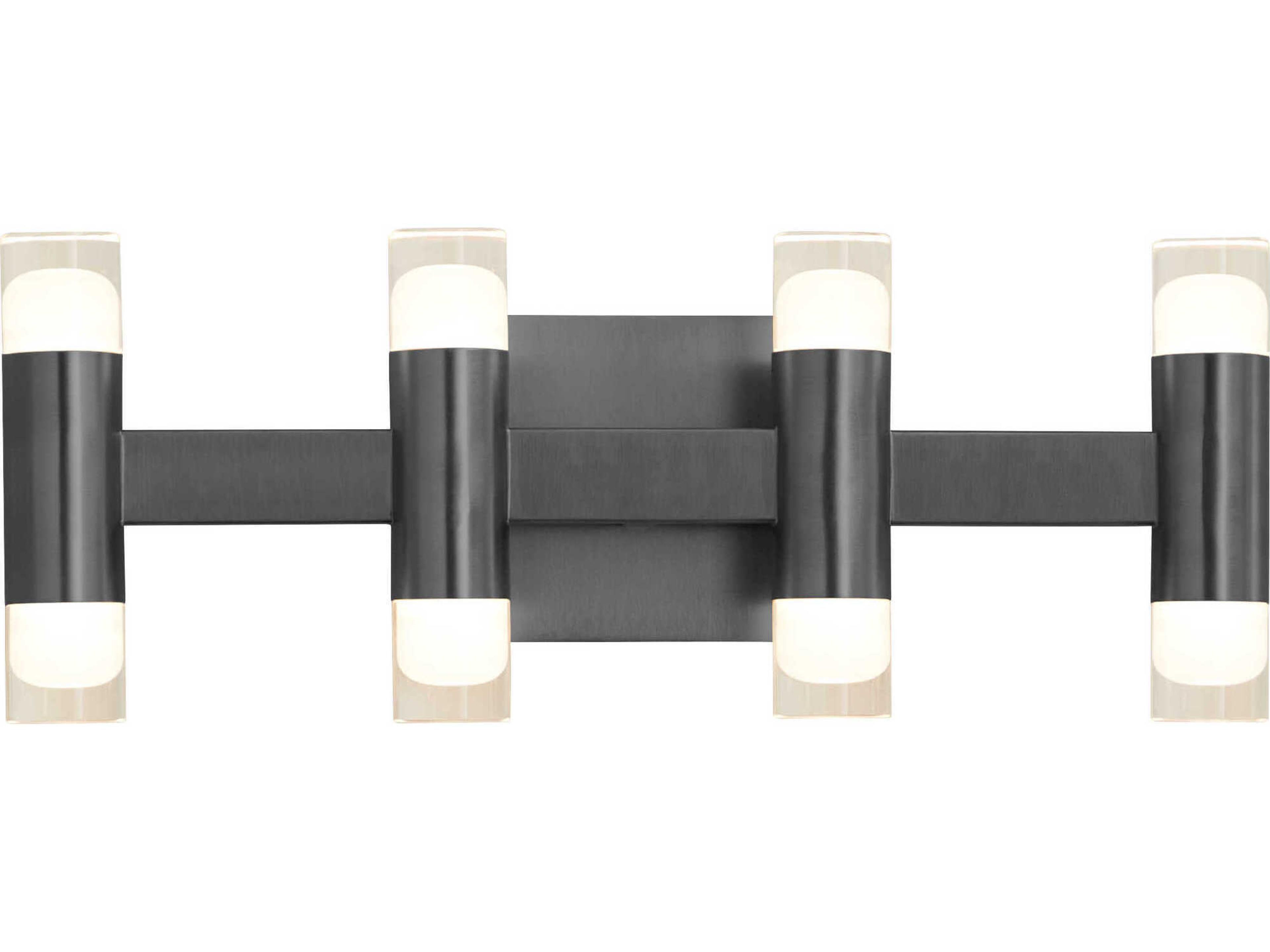 Oxygen by Quorum Alarum 8-Light Black Vanity Light