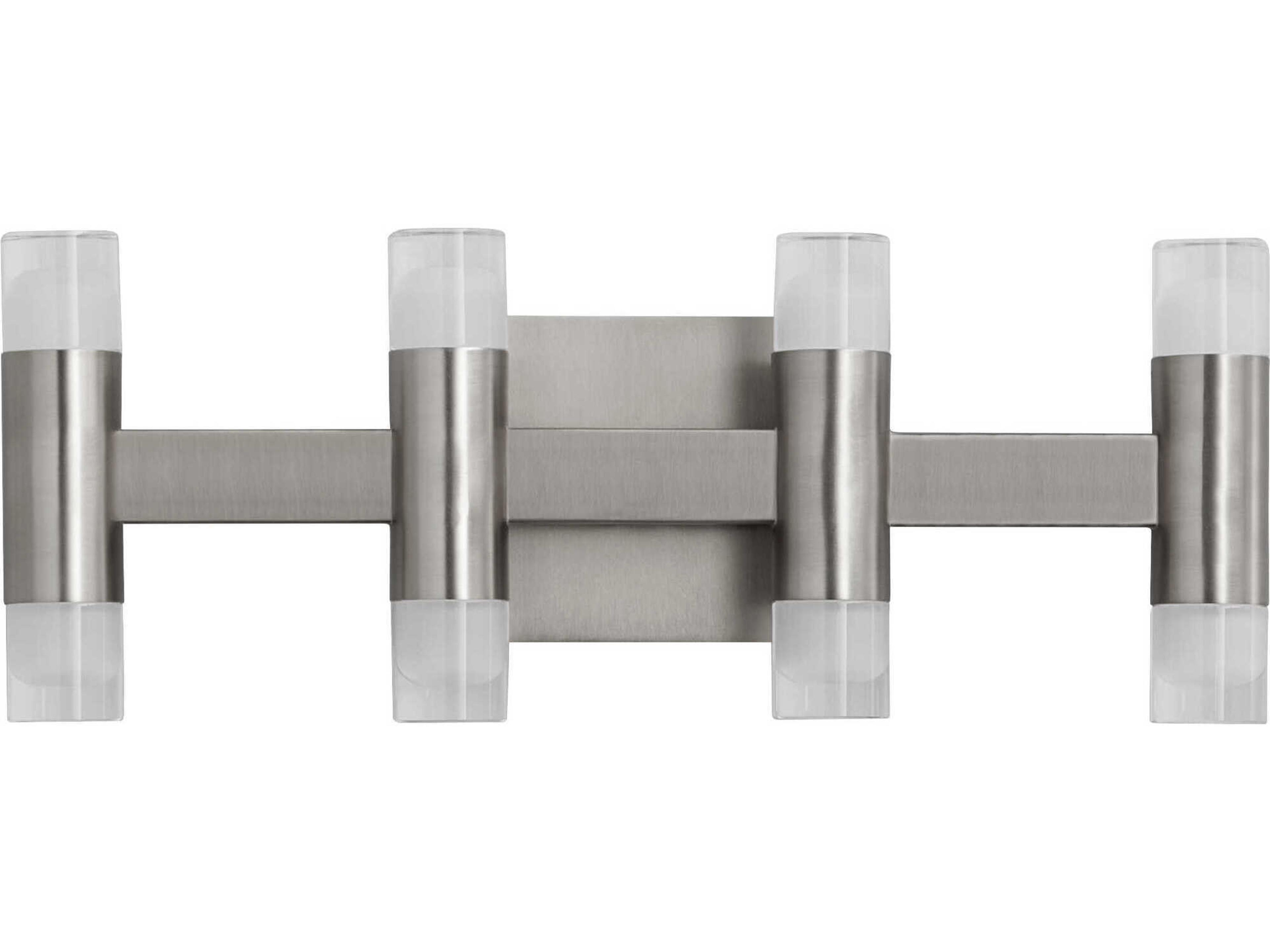 Oxygen by Quorum Alarum 8-Light Satin Nickel Vanity Light