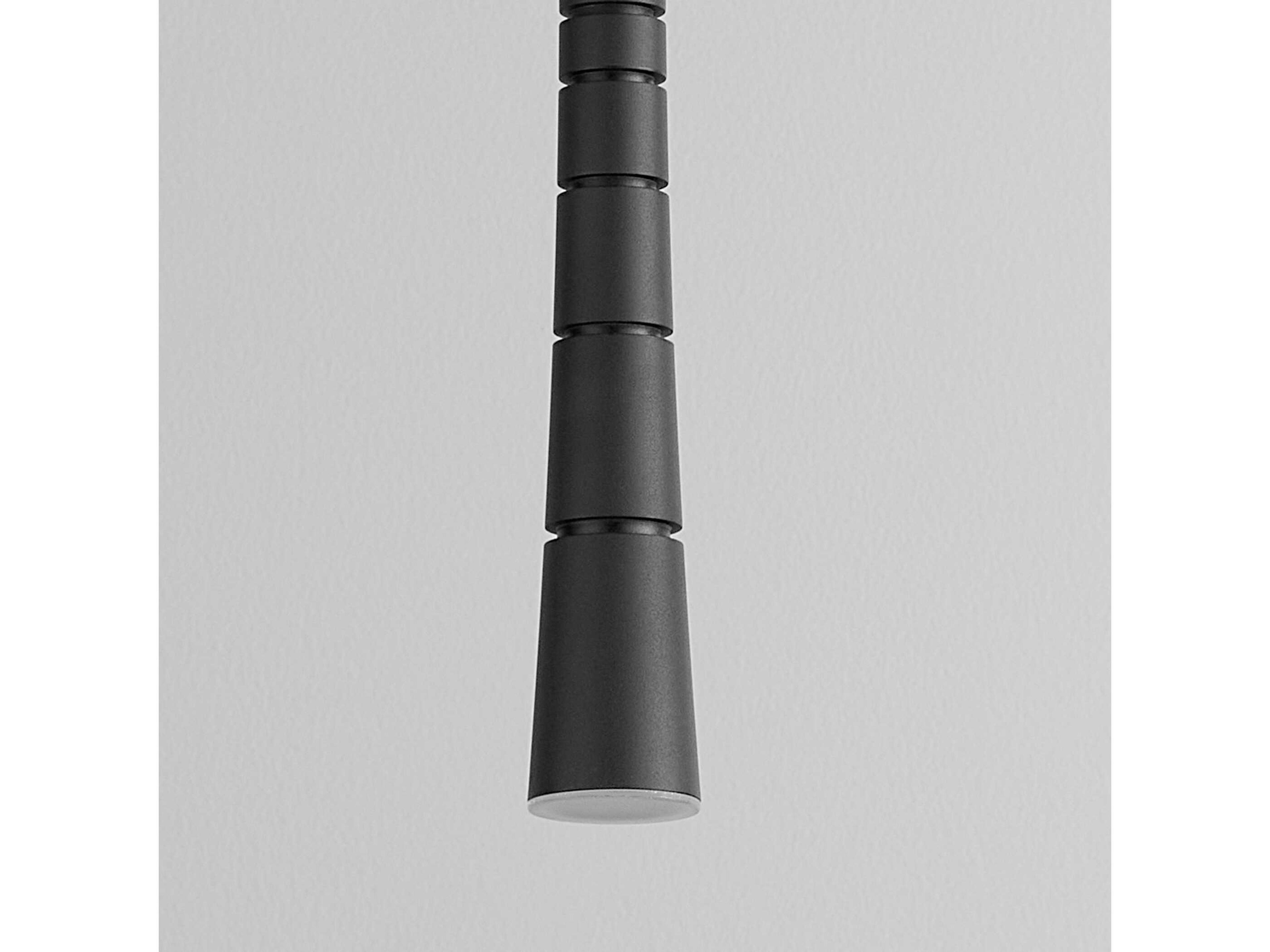 Oxygen by Quorum Sabre 1-Light Black Linear Mini Pendant
