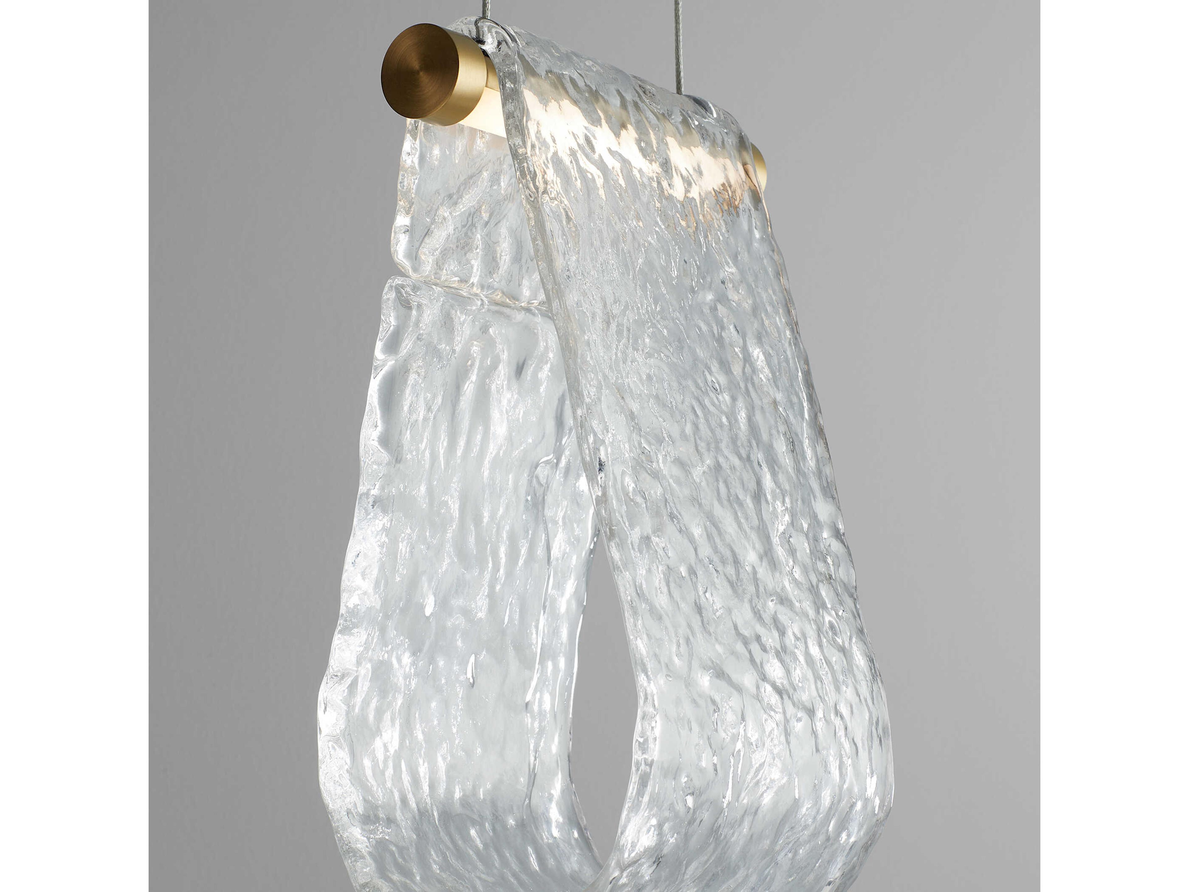 Oxygen by Quorum Veer 1-Light Aged Brass Mini Pendant