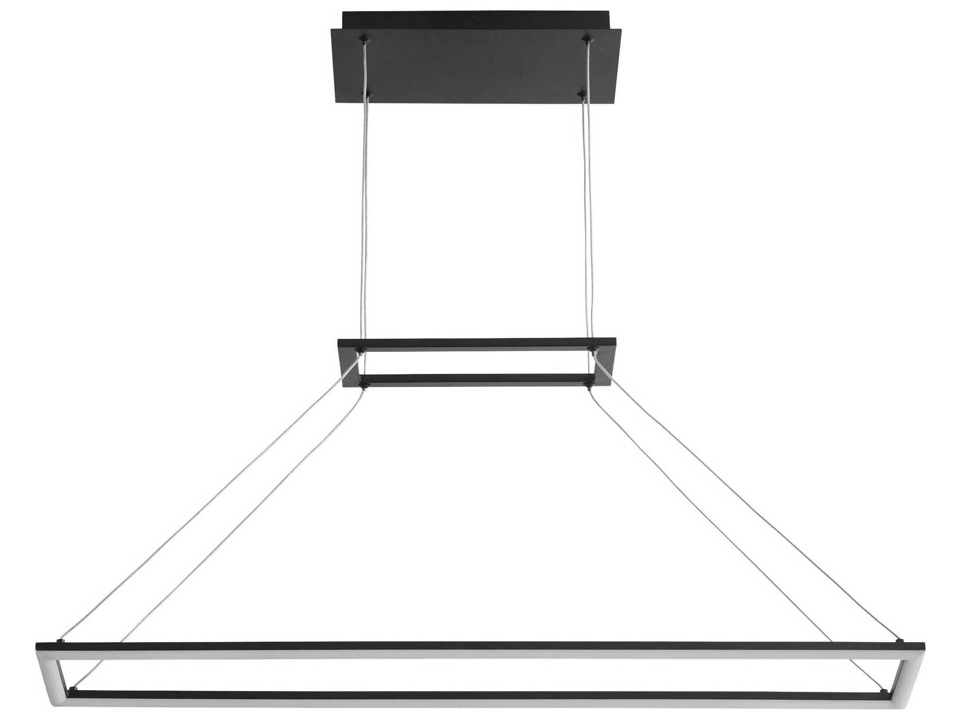 Xanni 1-Light Black Linear Island Pendant