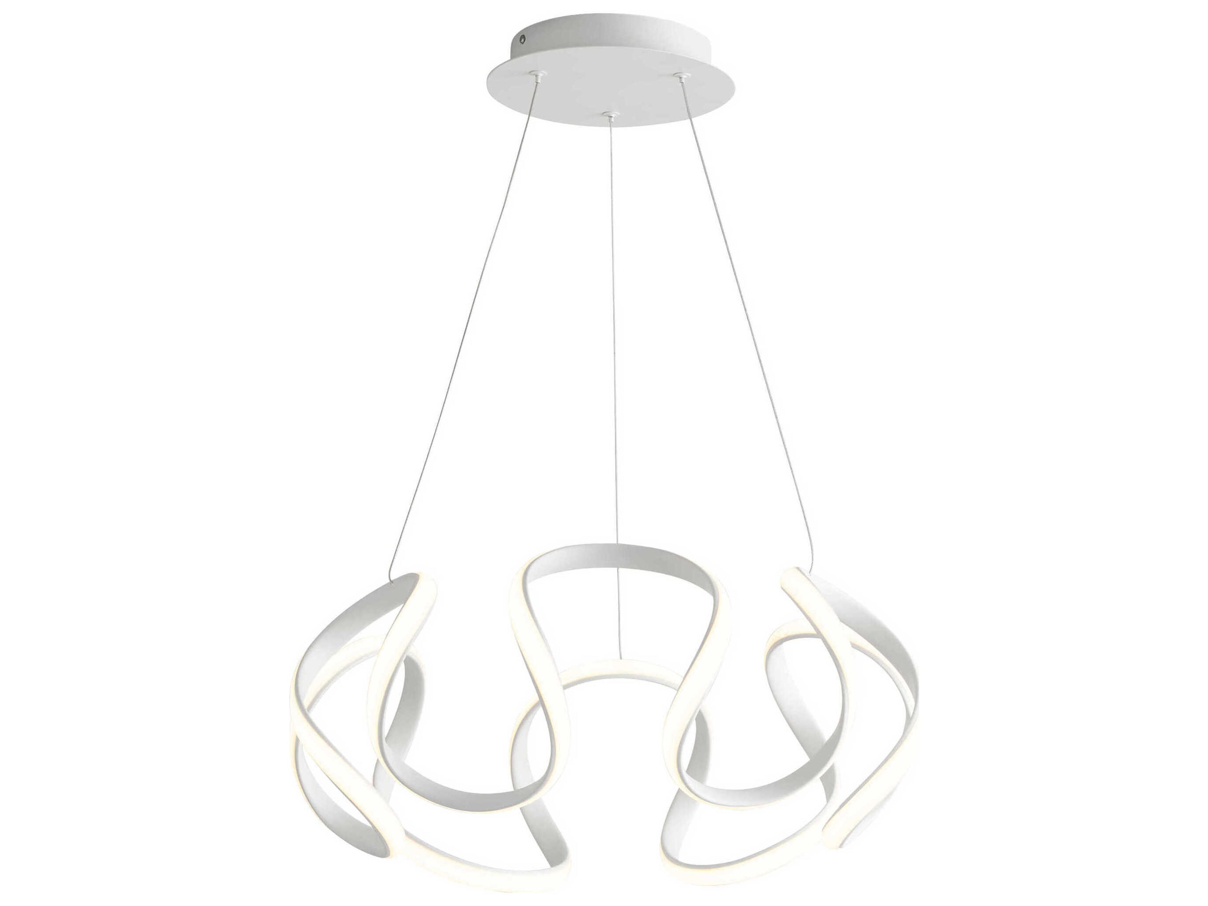 Oxygen by Quorum Cirro 1-Light White Pendant