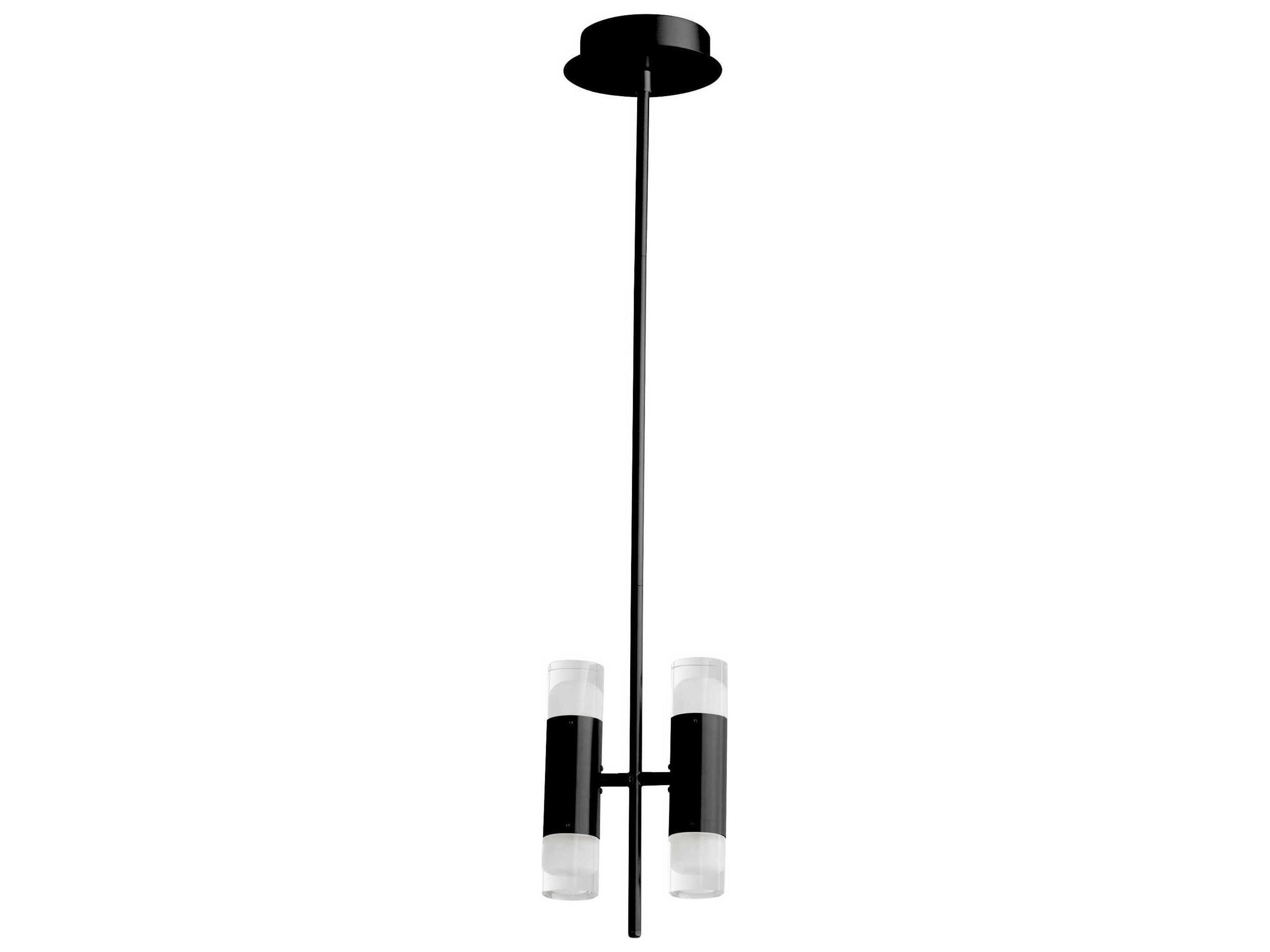 Alarum 4-Light Black Cylinder Mini Pendant