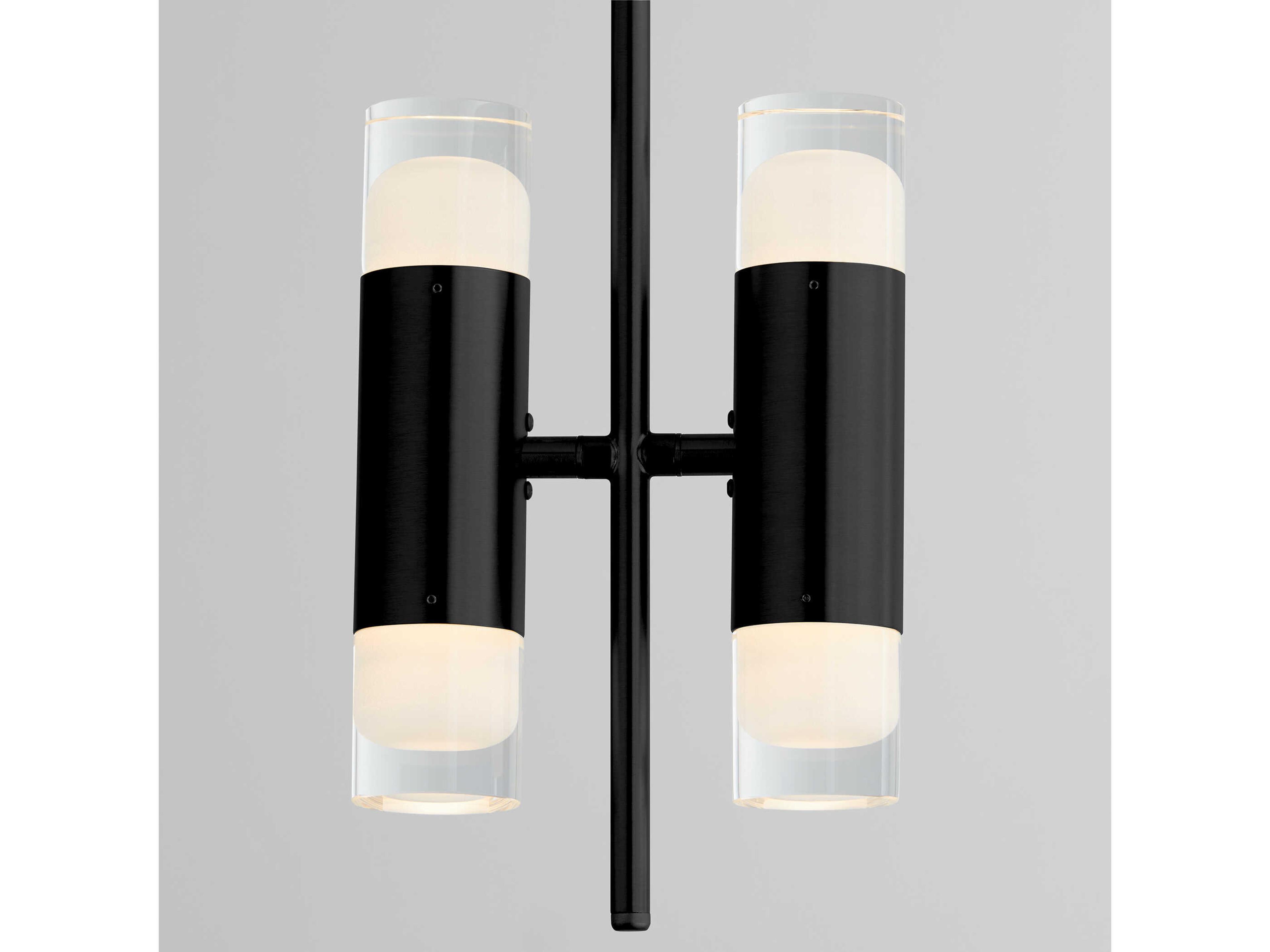 Oxygen by Quorum Alarum 4-Light Black Cylinder Mini Pendant
