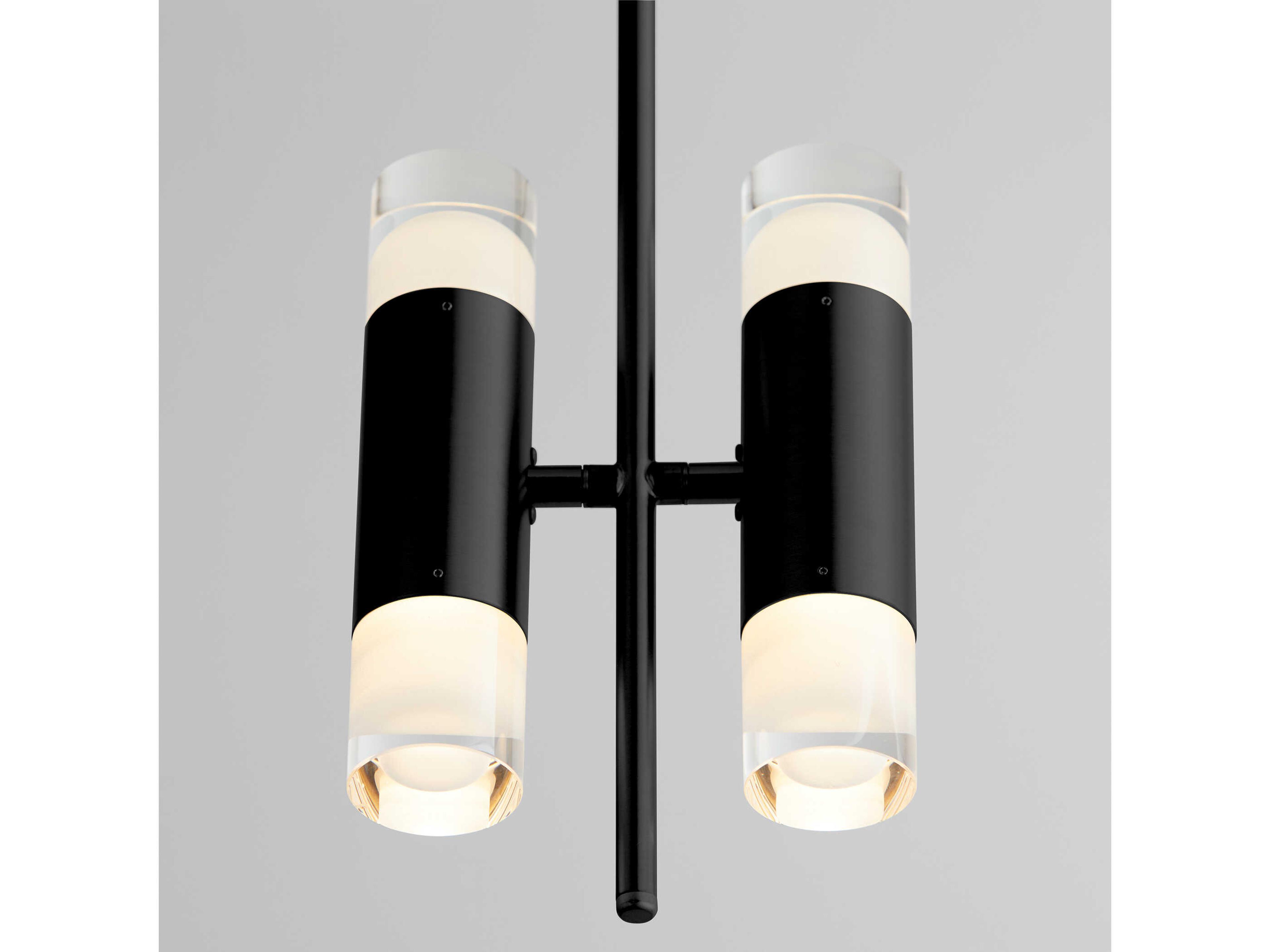 Oxygen by Quorum Alarum 4-Light Black Cylinder Mini Pendant