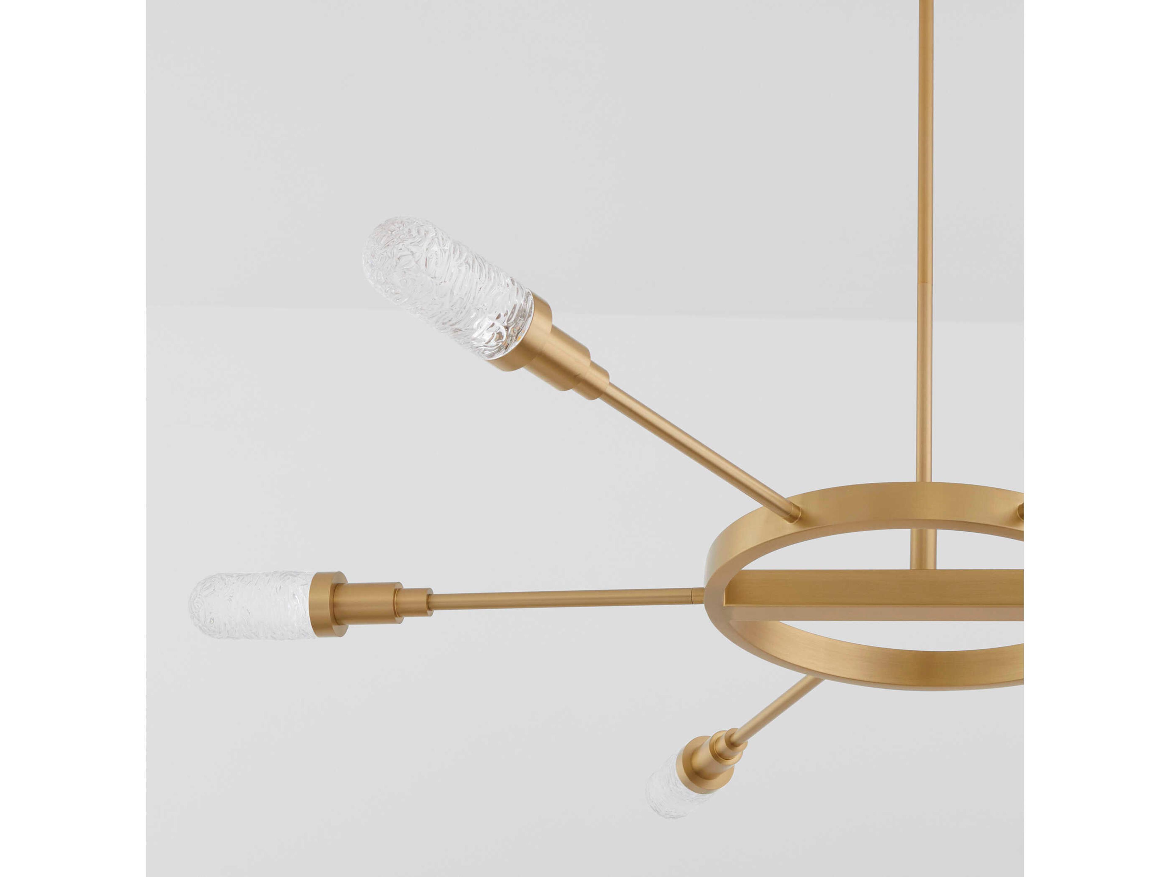Oxygen by Quorum Sperano 6-Light Aged Brass Chandelier