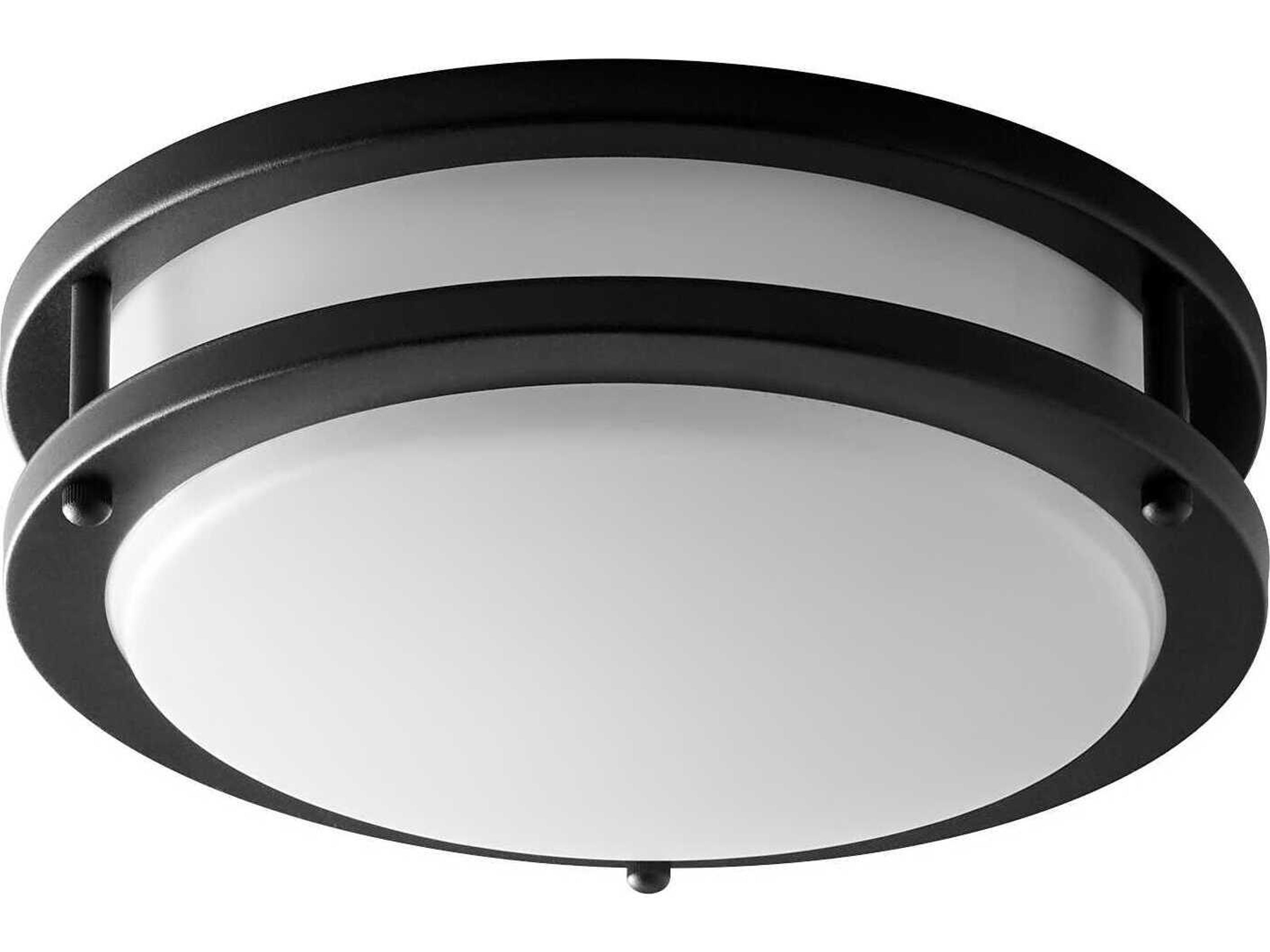 Oracle 1-Light Black Round Flush Mount