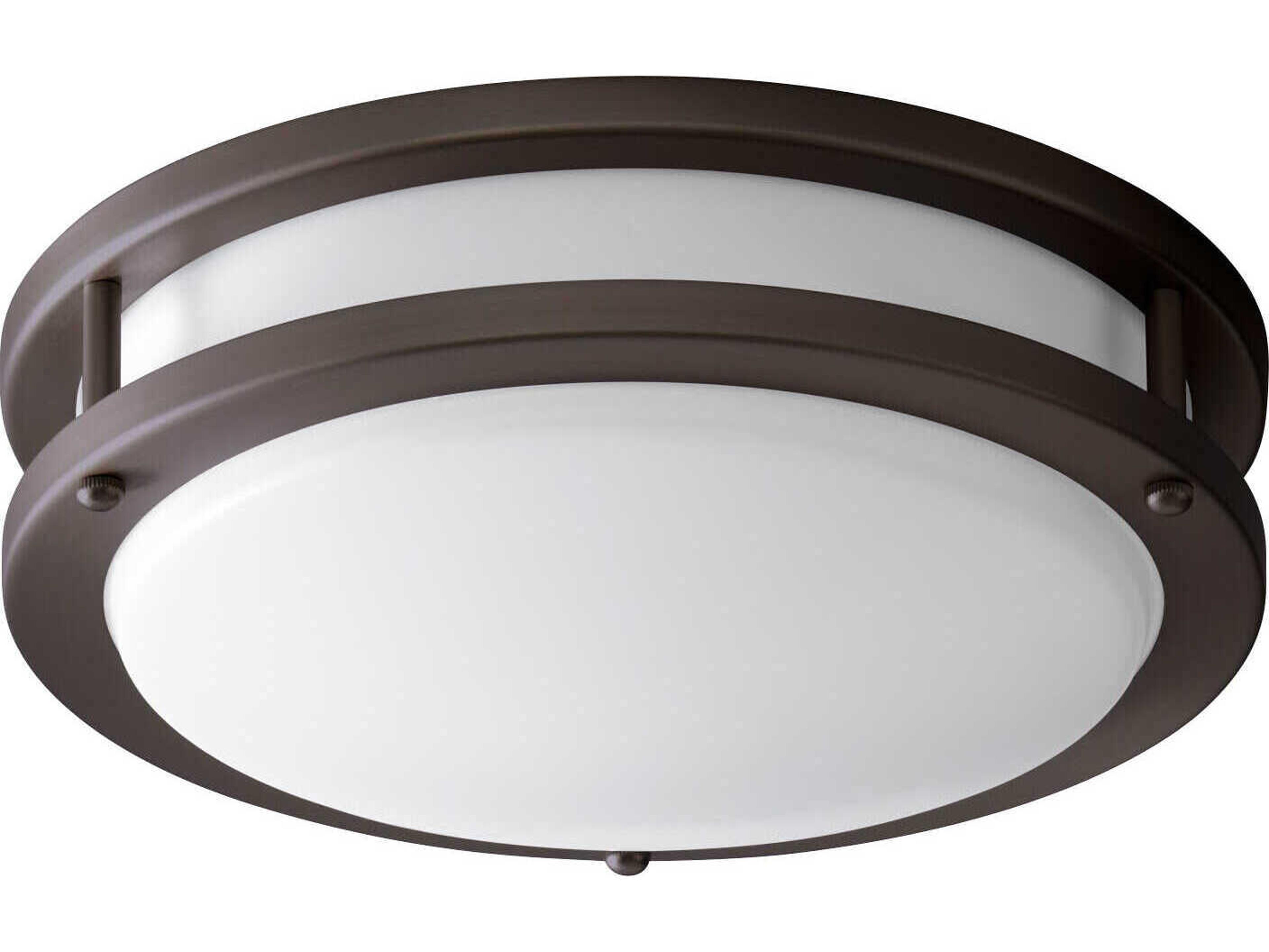 Oracle 1-Light Oiled Bronze Round Flush Mount