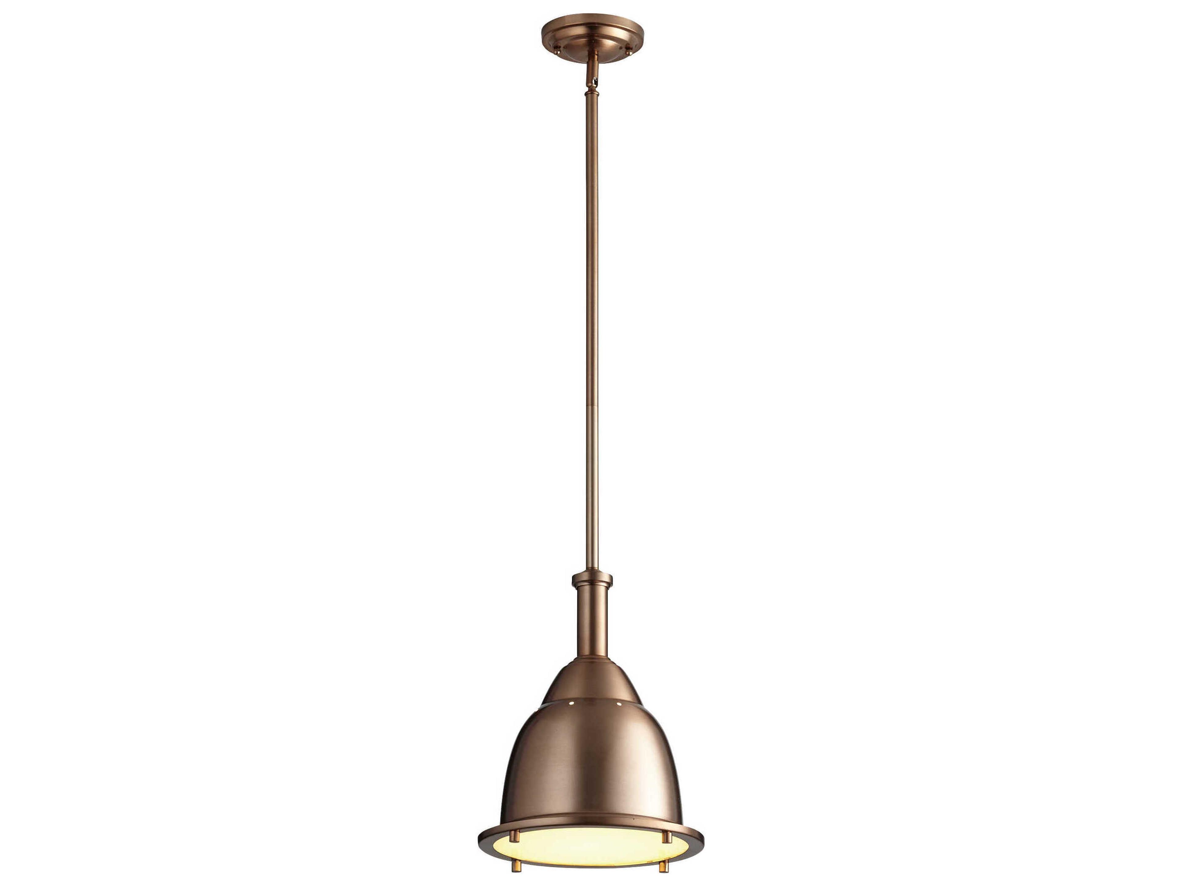 Oxygen by Quorum Ruvo 1-Light Satin Copper Mini Pendant