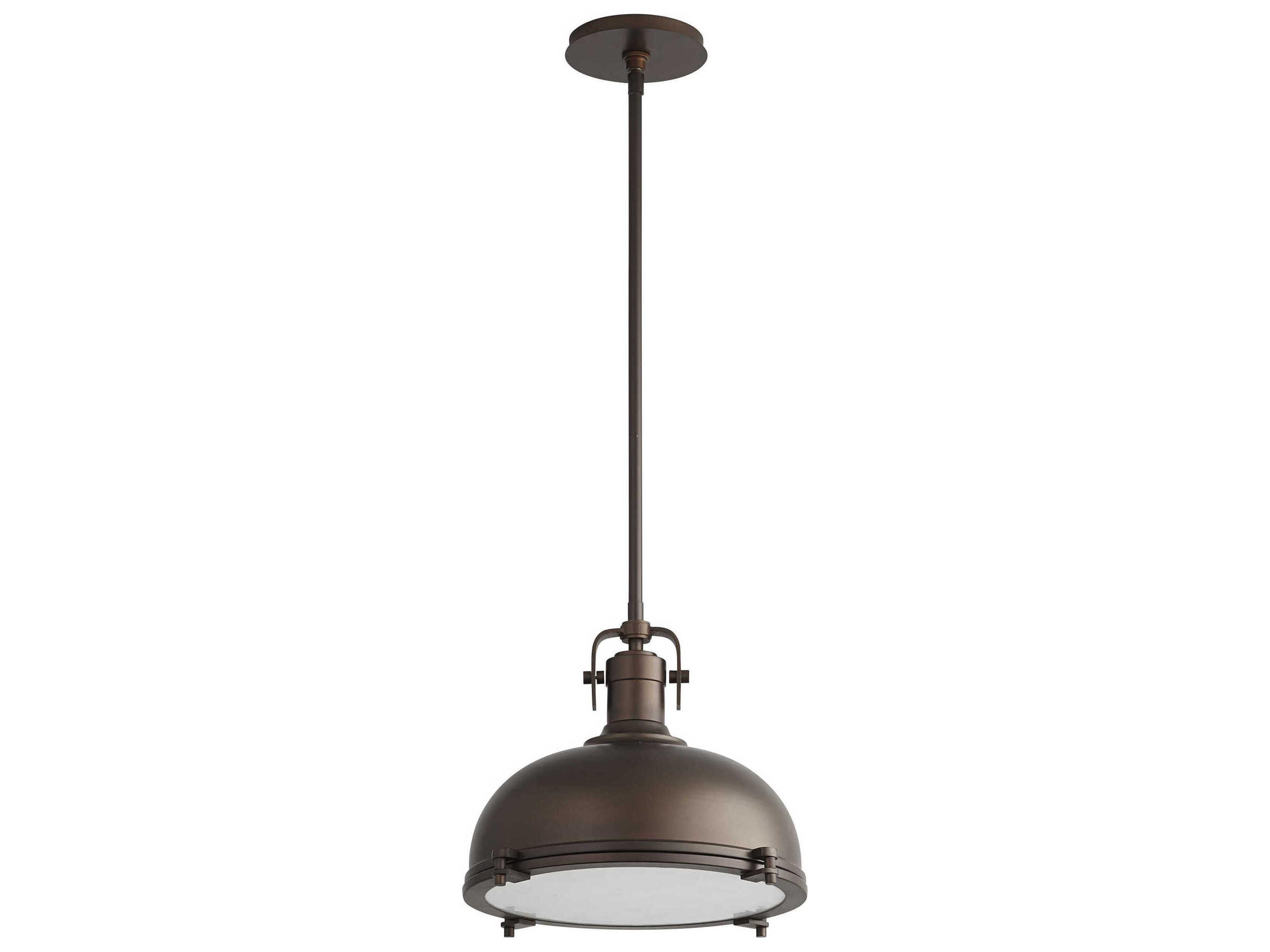 Vida 1-Light Oiled Bronze Dome Pendant