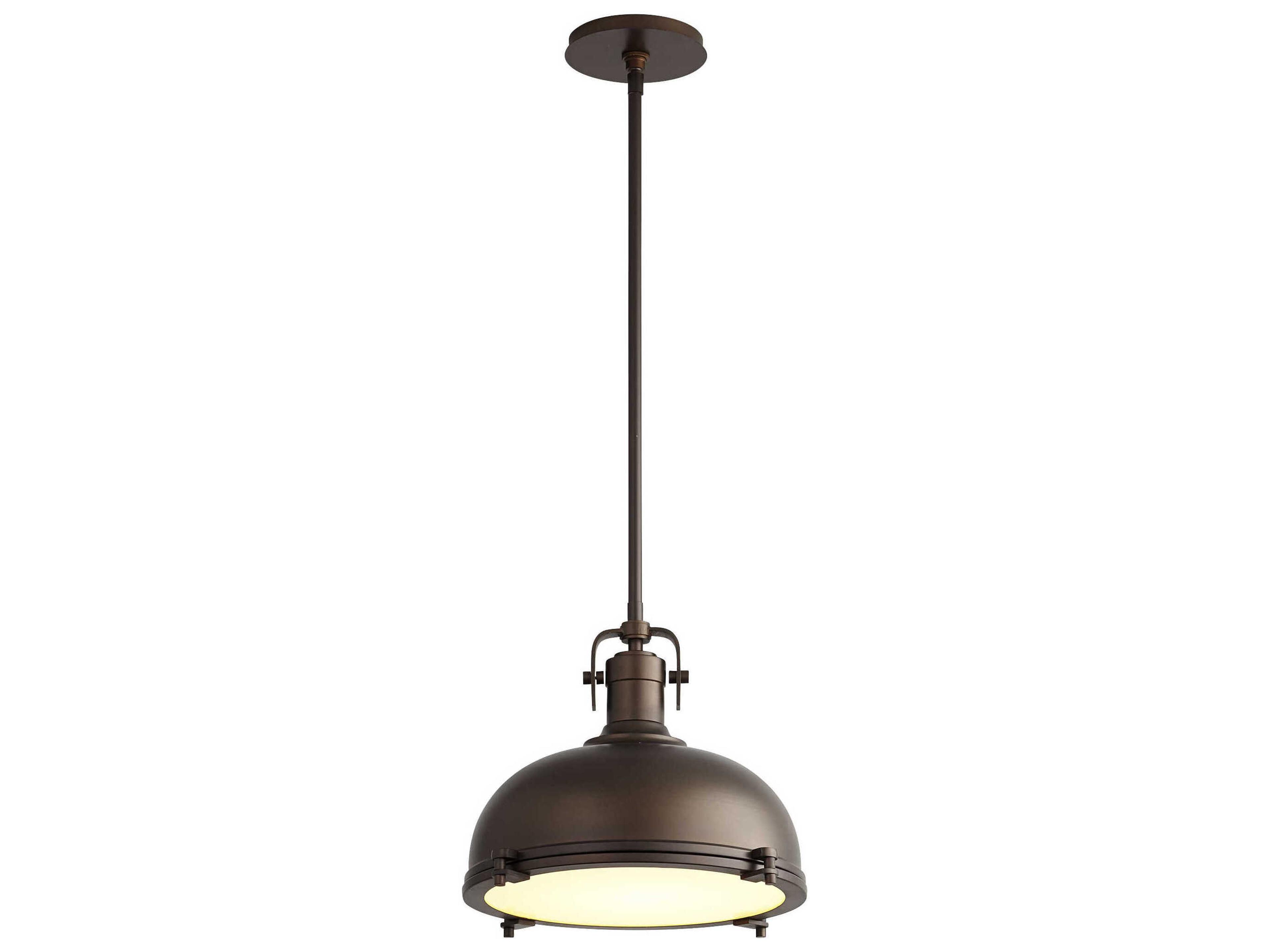 Oxygen by Quorum Vida 1-Light Oiled Bronze Dome Pendant