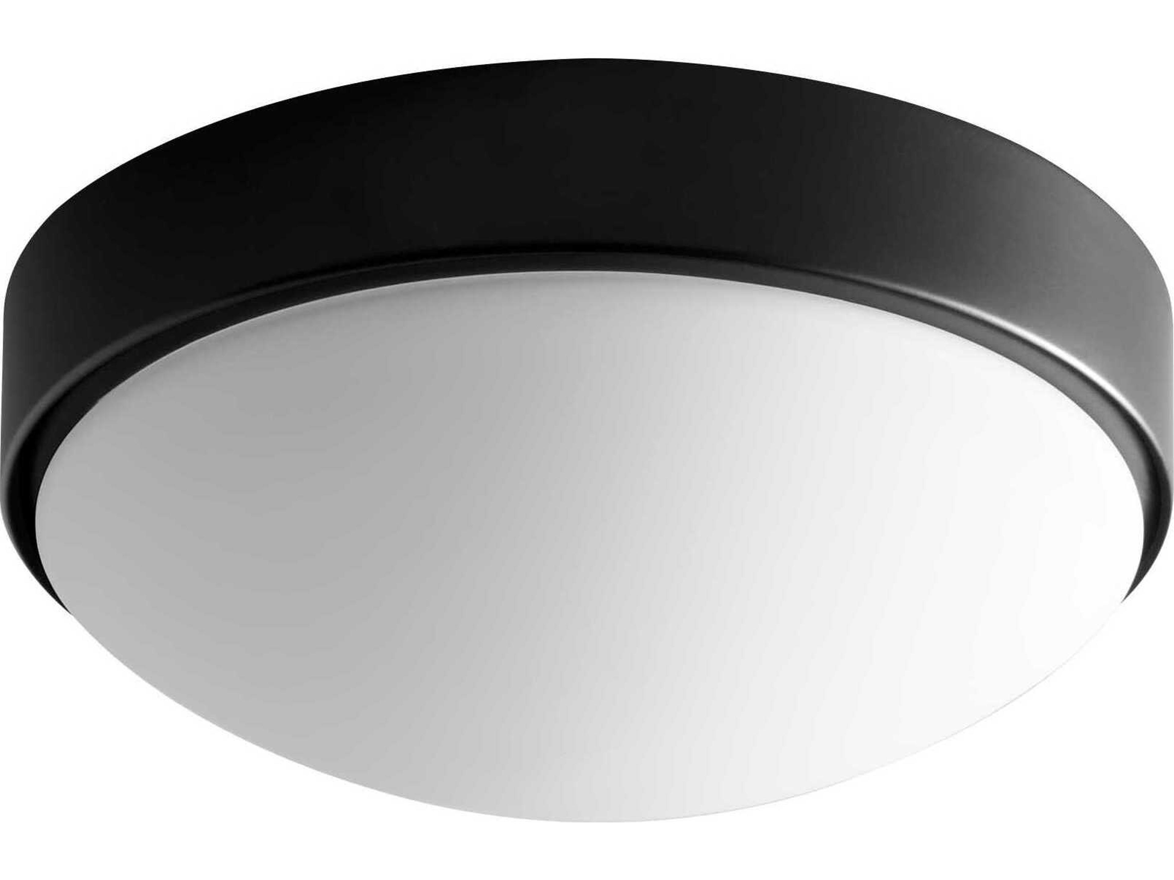 Journey 1-Light Black Round Flush Mount