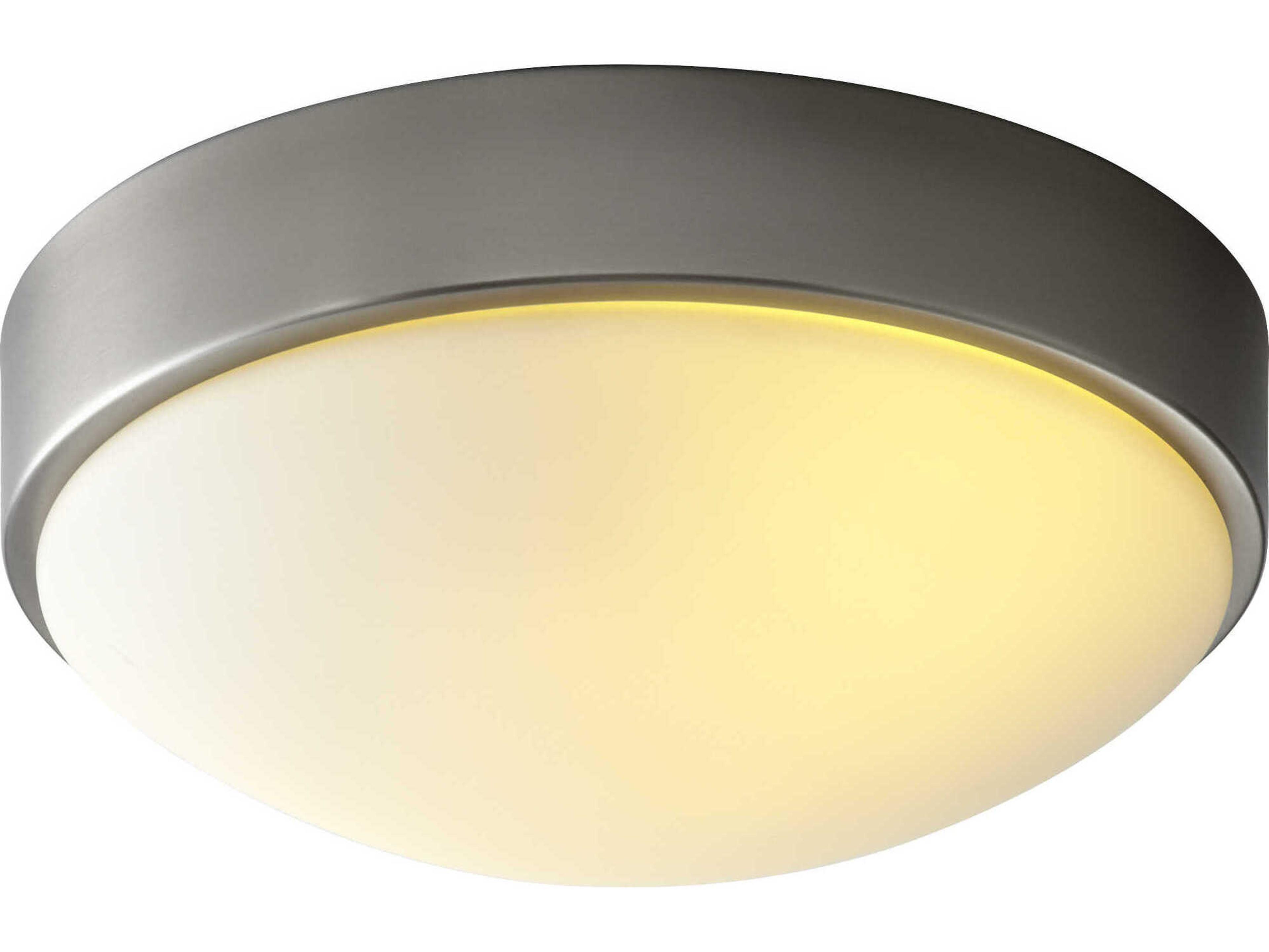 Oxygen by Quorum Journey 1-Light Satin Nickel Round Flush Mount