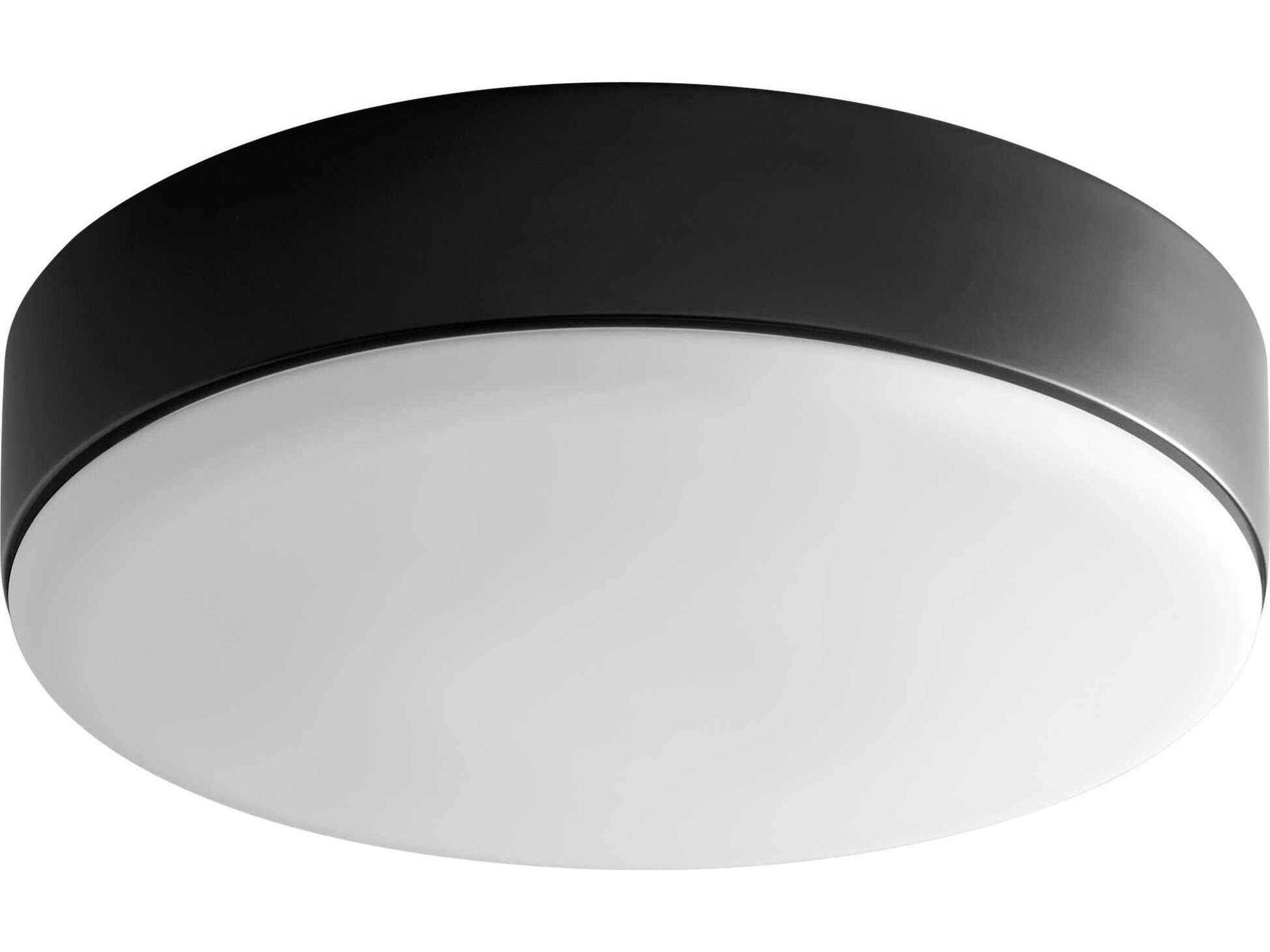 Journey 1-Light Black Round Flush Mount