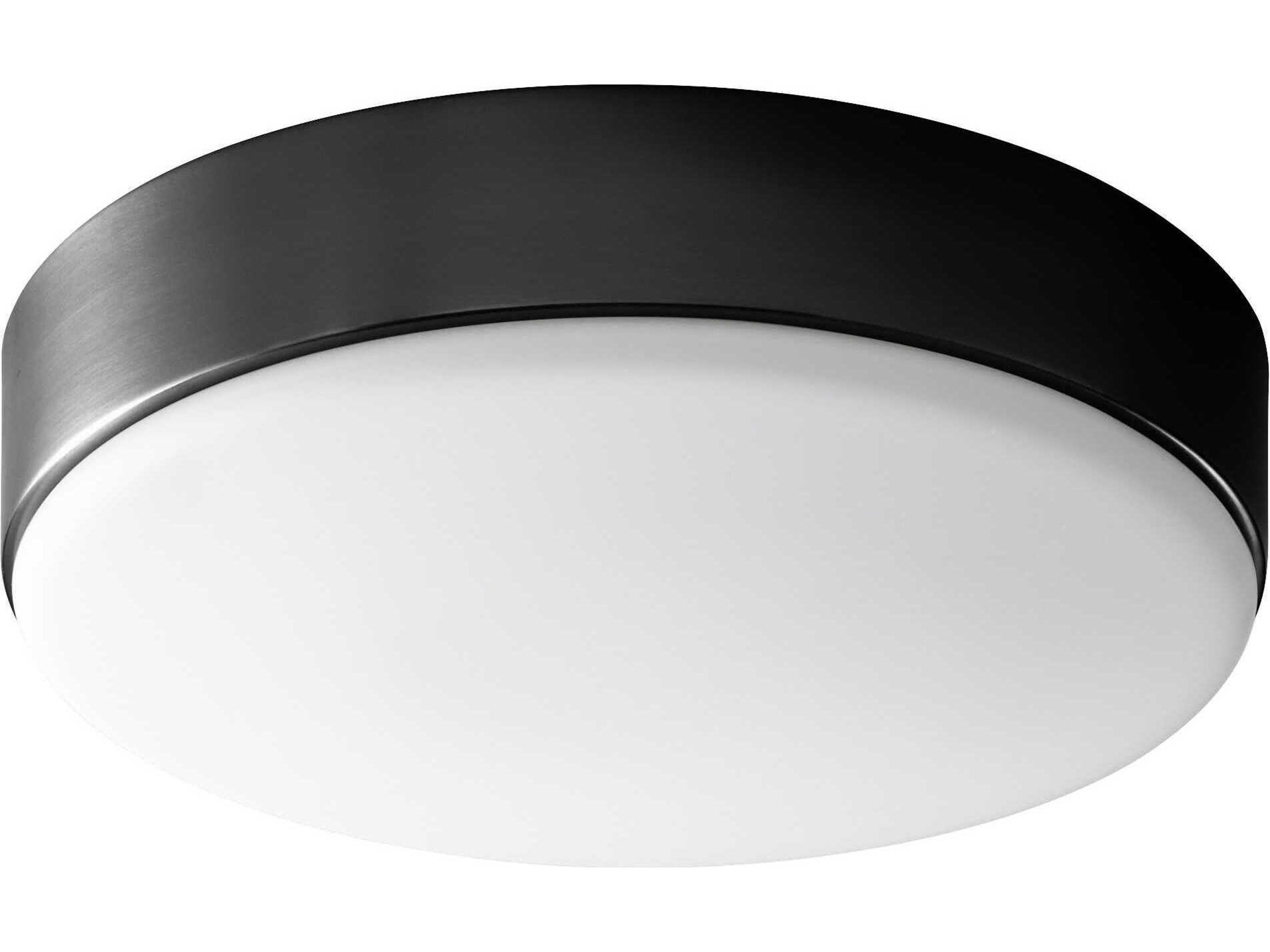 Journey 2-Light Black Round Flush Mount