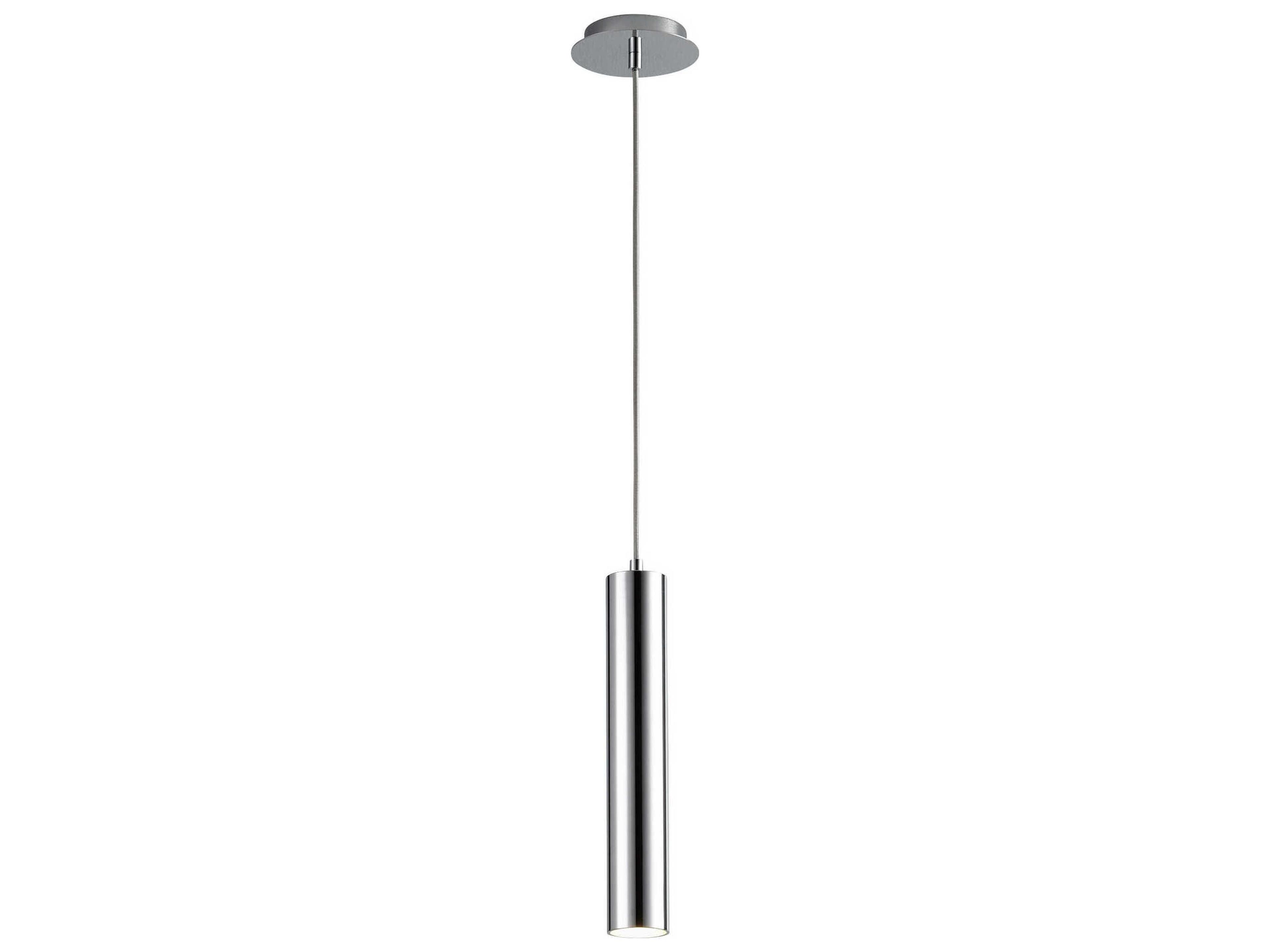 Oxygen by Quorum Idol 1-Light Polished Chrome Cylinder Mini Pendant