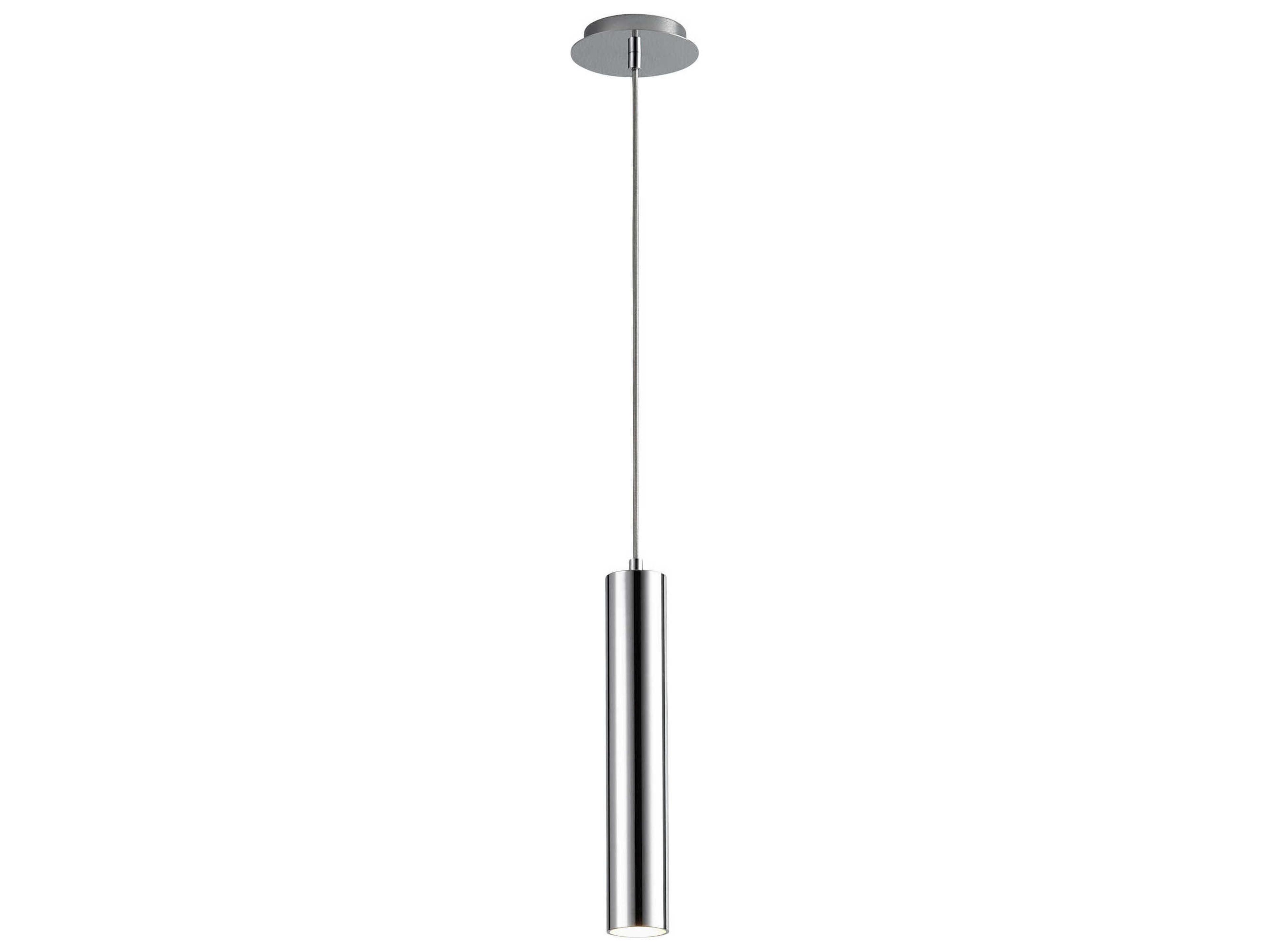 Oxygen by Quorum Idol 1-Light Polished Chrome Cylinder Mini Pendant