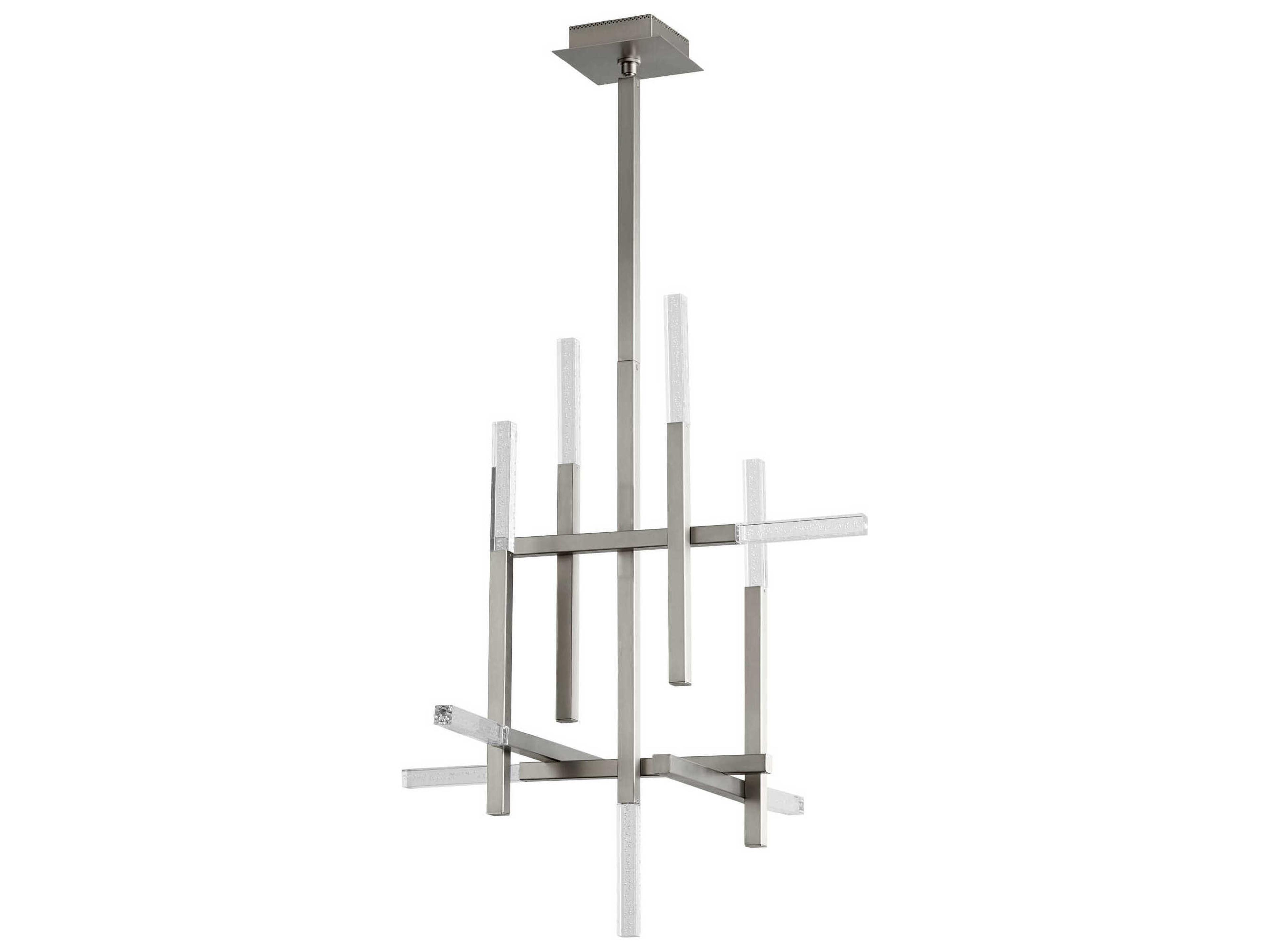 Atlantis 9-Light Satin Nickel Linear Chandelier