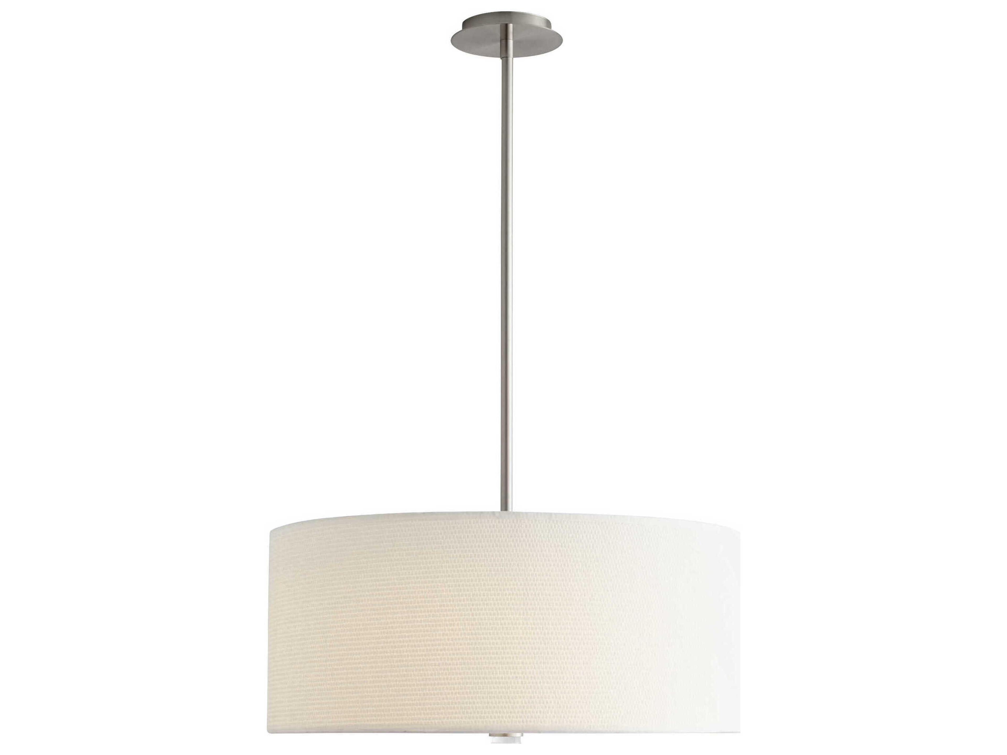 Oxygen by Quorum Echo 3-Light Satin Nickel Pendant