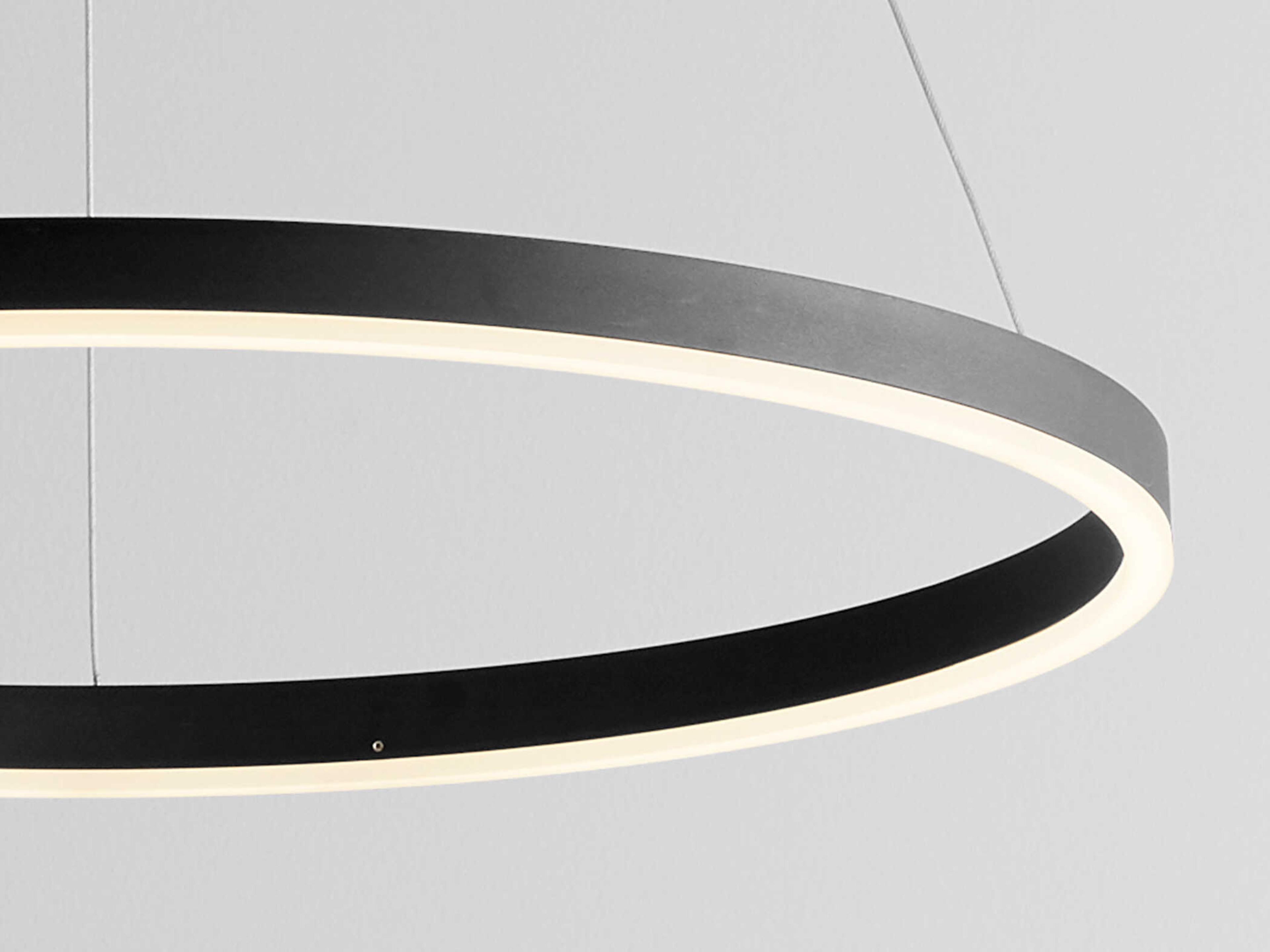 Oxygen by Quorum Circulo 1-Light Black Pendant