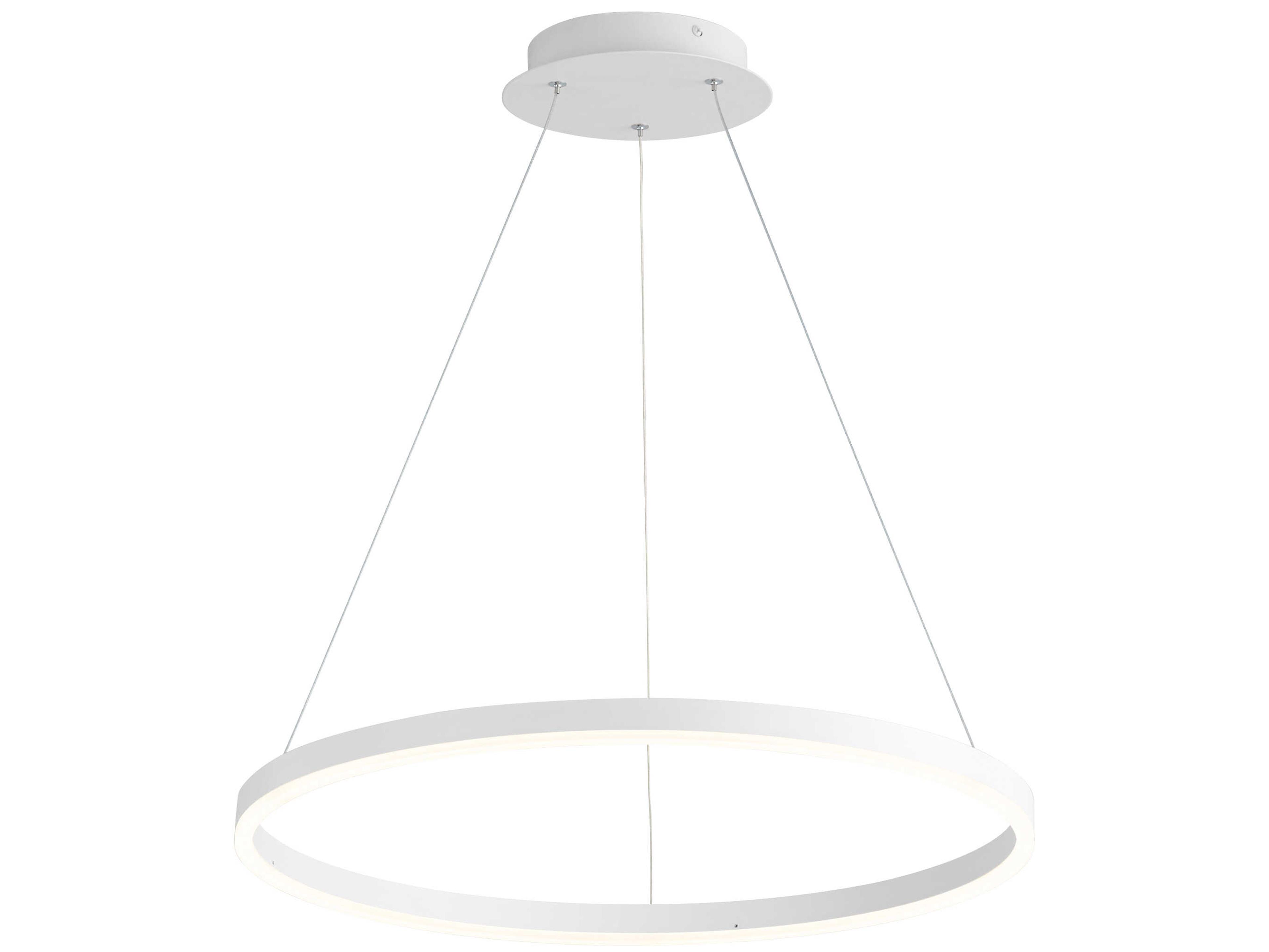 Oxygen by Quorum Circulo 1-Light White Pendant