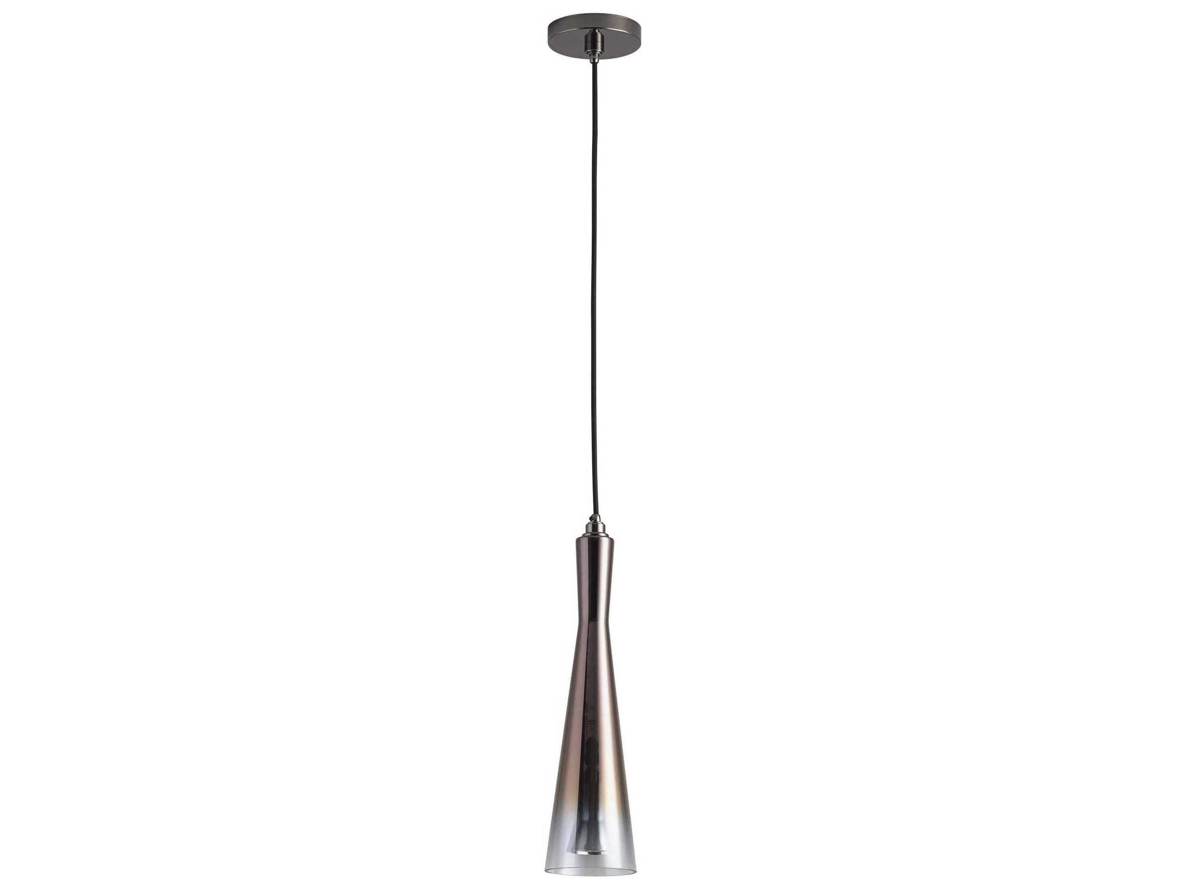 Cornet 1-Light Coffee Ombre Brown Mini Pendant