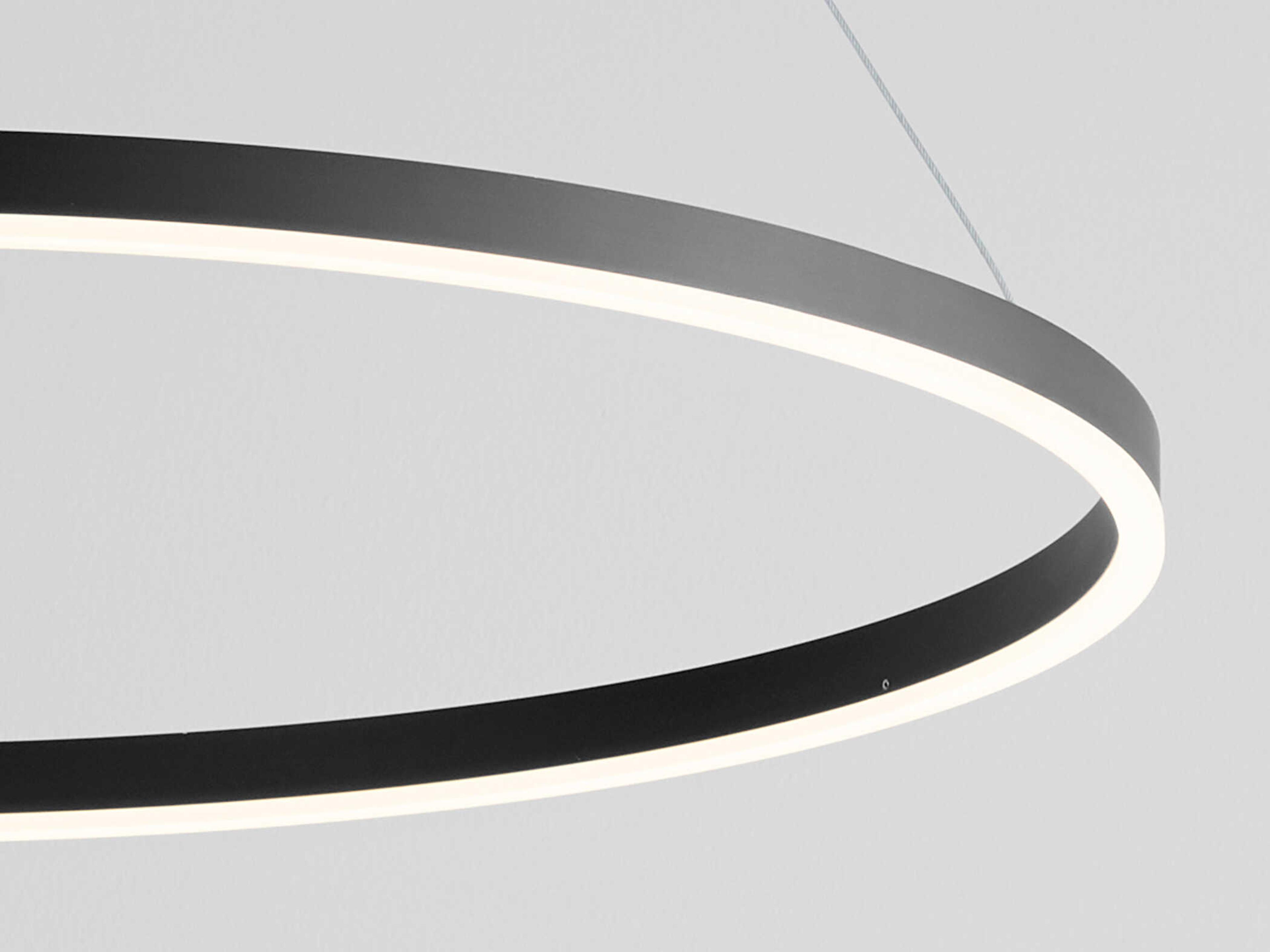 Oxygen by Quorum Circulo 1-Light Black Pendant