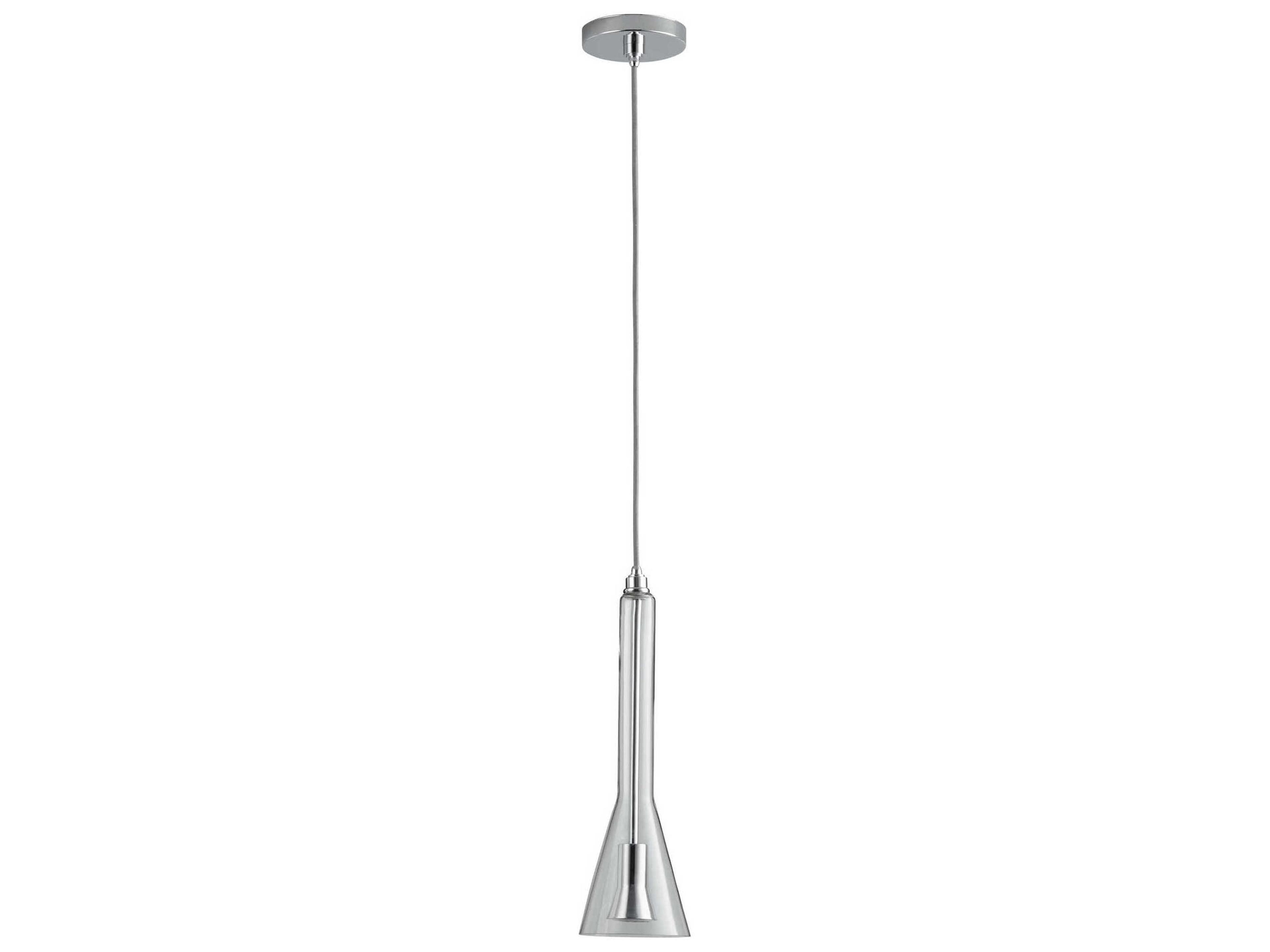 Liberty 1-Light Polished Chrome Clear Mini Pendant