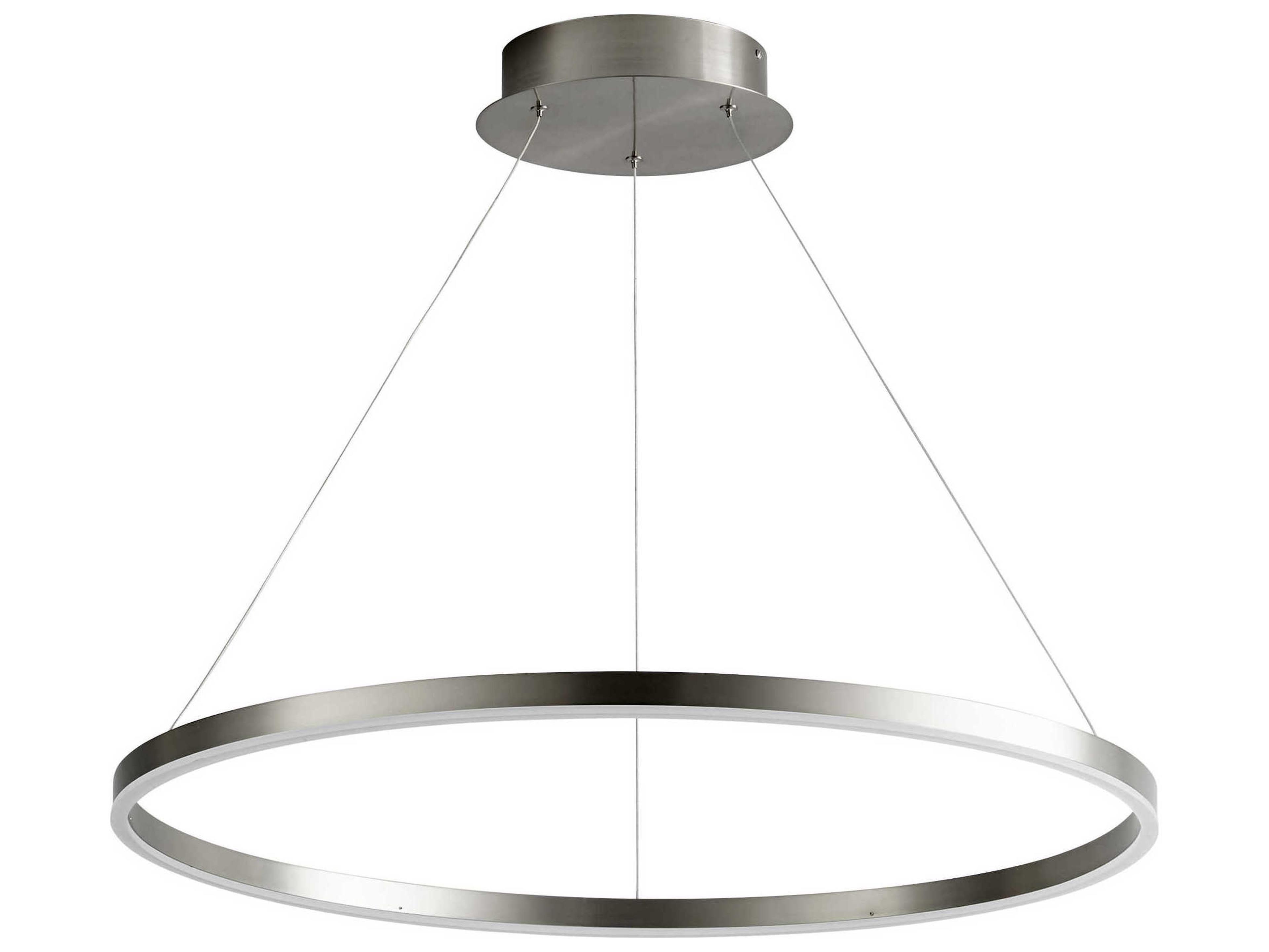 Circulo 1-Light Satin Nickel Pendant