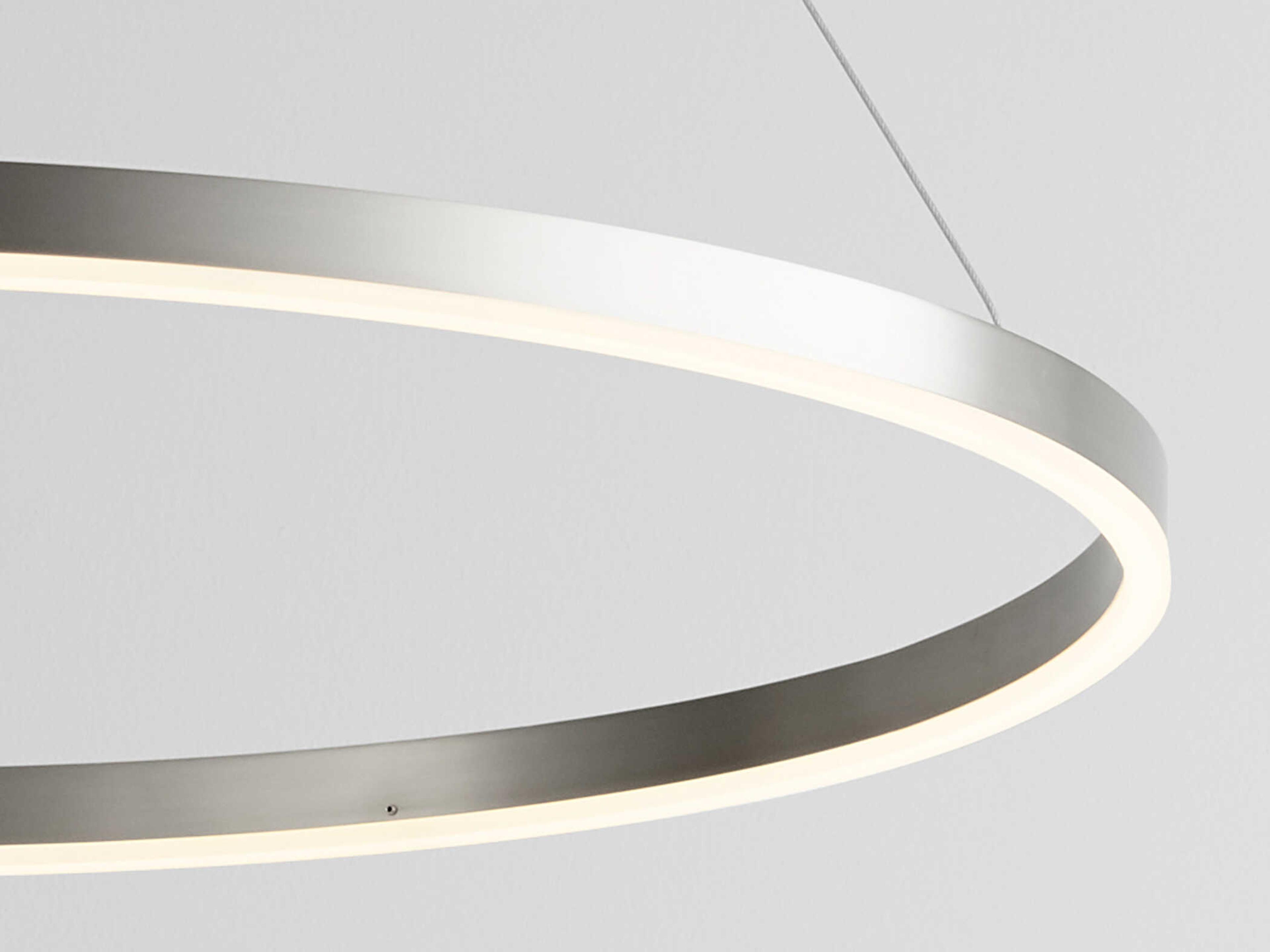 Oxygen by Quorum Circulo 1-Light Satin Nickel Pendant