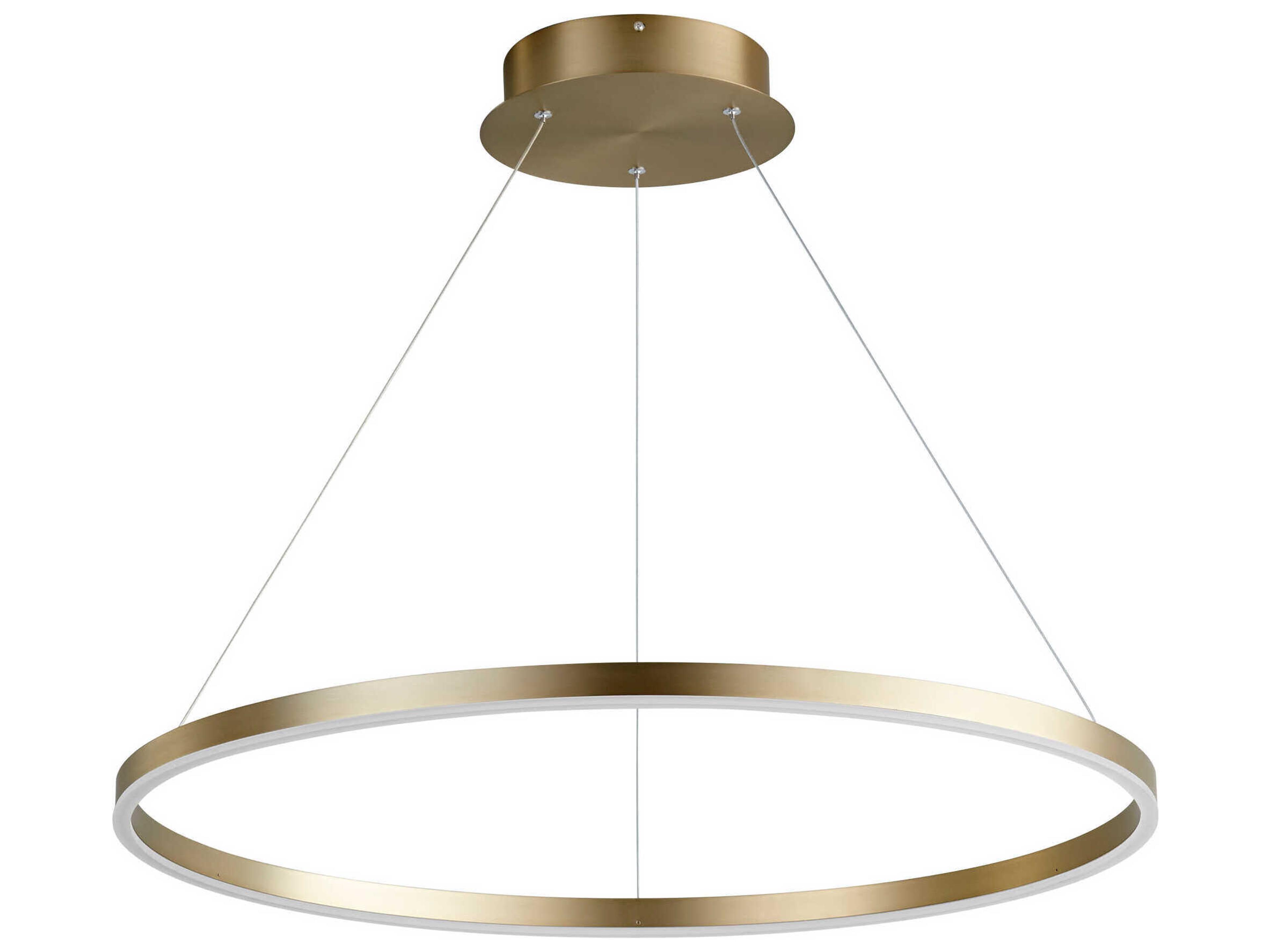 Circulo 1-Light Aged Brass Pendant